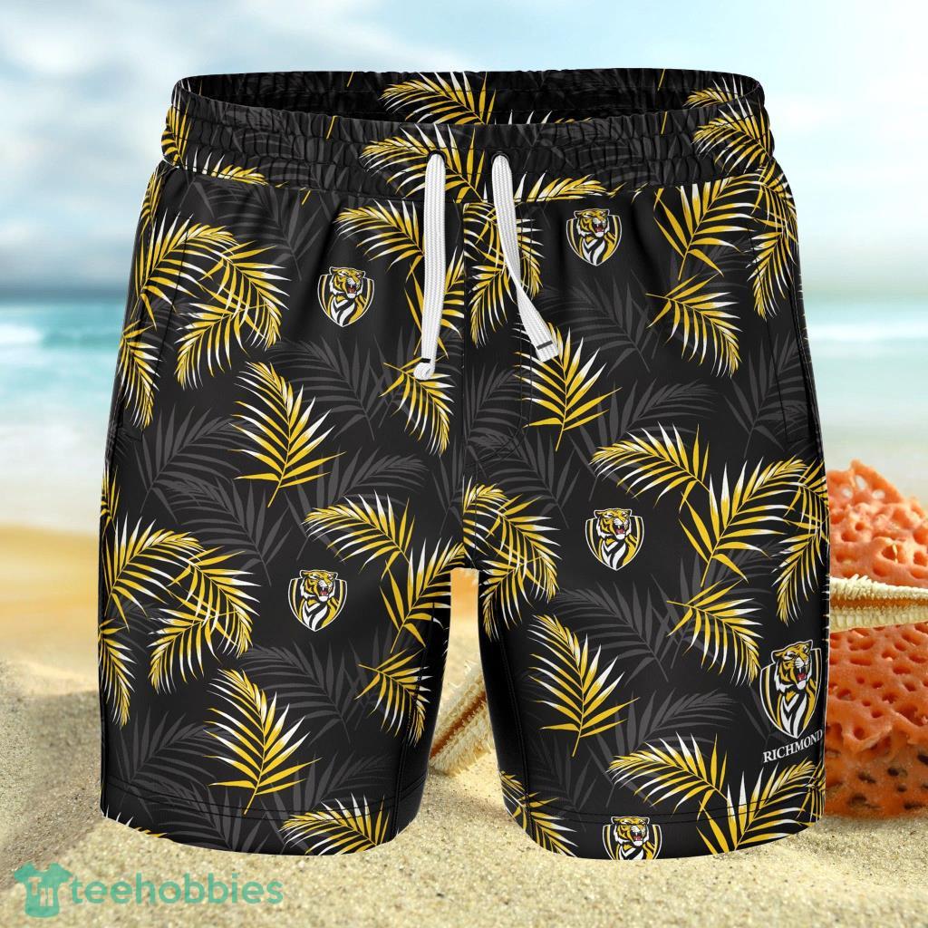 AFL Richmond Tigers 'Volley' Swim Hawaiian Short image AFL Richmond Tigers 'Volley' Swim Hawaiian Short - AFL Richmond Tigers 'Volley' Swim Hawaiian Short