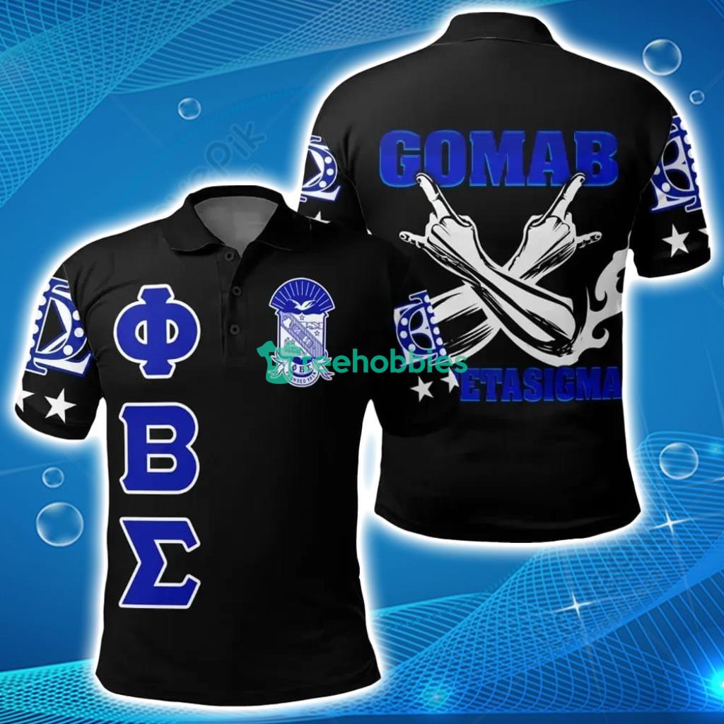 Africa Zone Polo - Phi Beta Sigma Letters Polo Shirt - Africa Zone Polo - Phi Beta Sigma Letters Polo Shirt J0