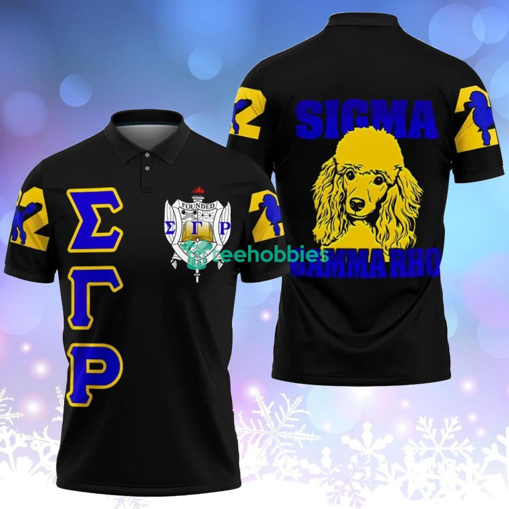 Africa Zone  Sigma Gamma Rho Letters Polo Shirt - Africa Zone Polo - Sigma Gamma Rho Letters Polo Shirt J0