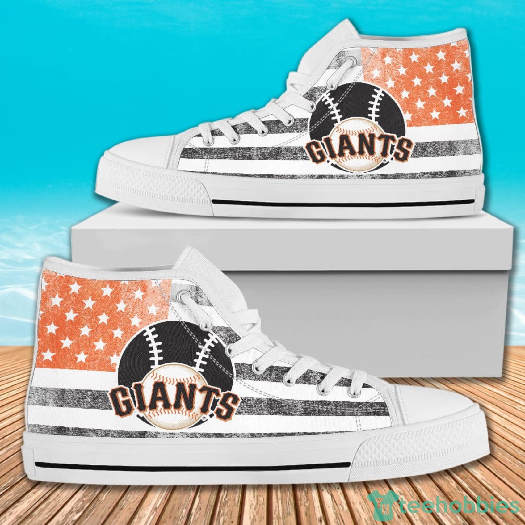 American Flag Rugby San Francisco Giants High Top Canvas Shoes For Men And Women Product Photo 2