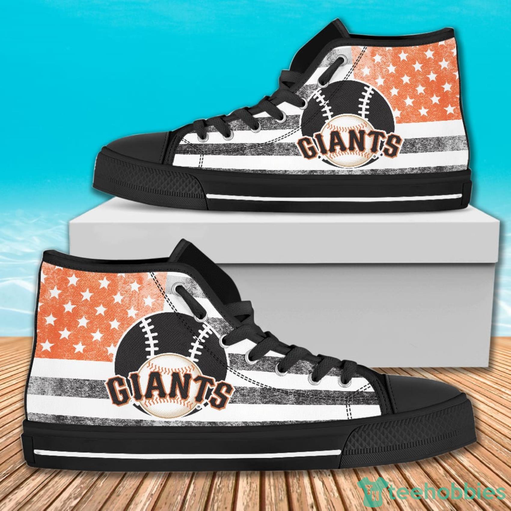 American Flag Rugby San Francisco Giants High Top Canvas Shoes For Men And Women Product Photo 1
