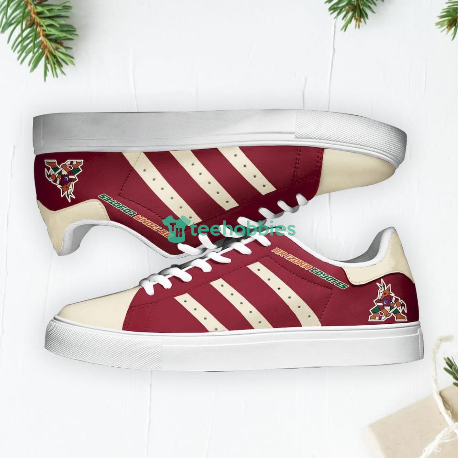 Arizona Coyotes Stan Smith Low Top Skate Shoes Sneakers For Fans Product Photo 2