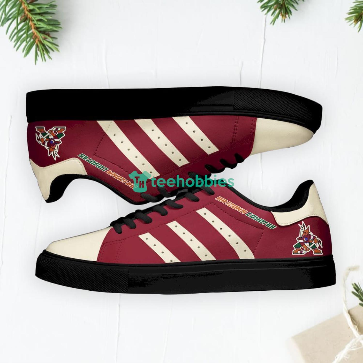 Arizona Coyotes Stan Smith Low Top Skate Shoes Sneakers For Fans Product Photo 1