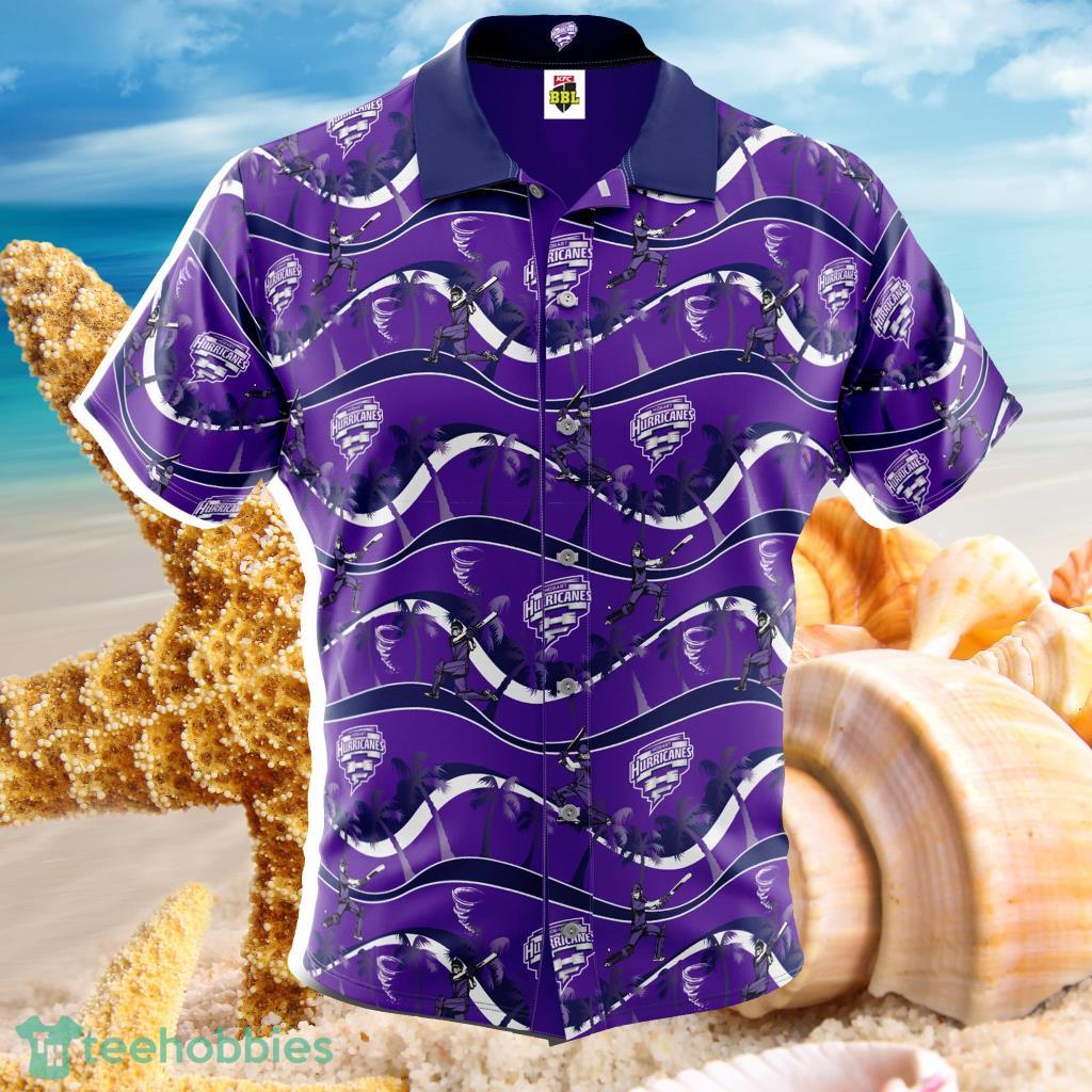 BBL Hobart Hurricanes Tropical Hawaiian Shirt - BBL Hobart Hurricanes Tropical Hawaiian Shirt BBL Hobart Hurricanes Tropical Hawaiian Shirt - BBL Hobart Hurricanes Tropical Hawaiian Shirt