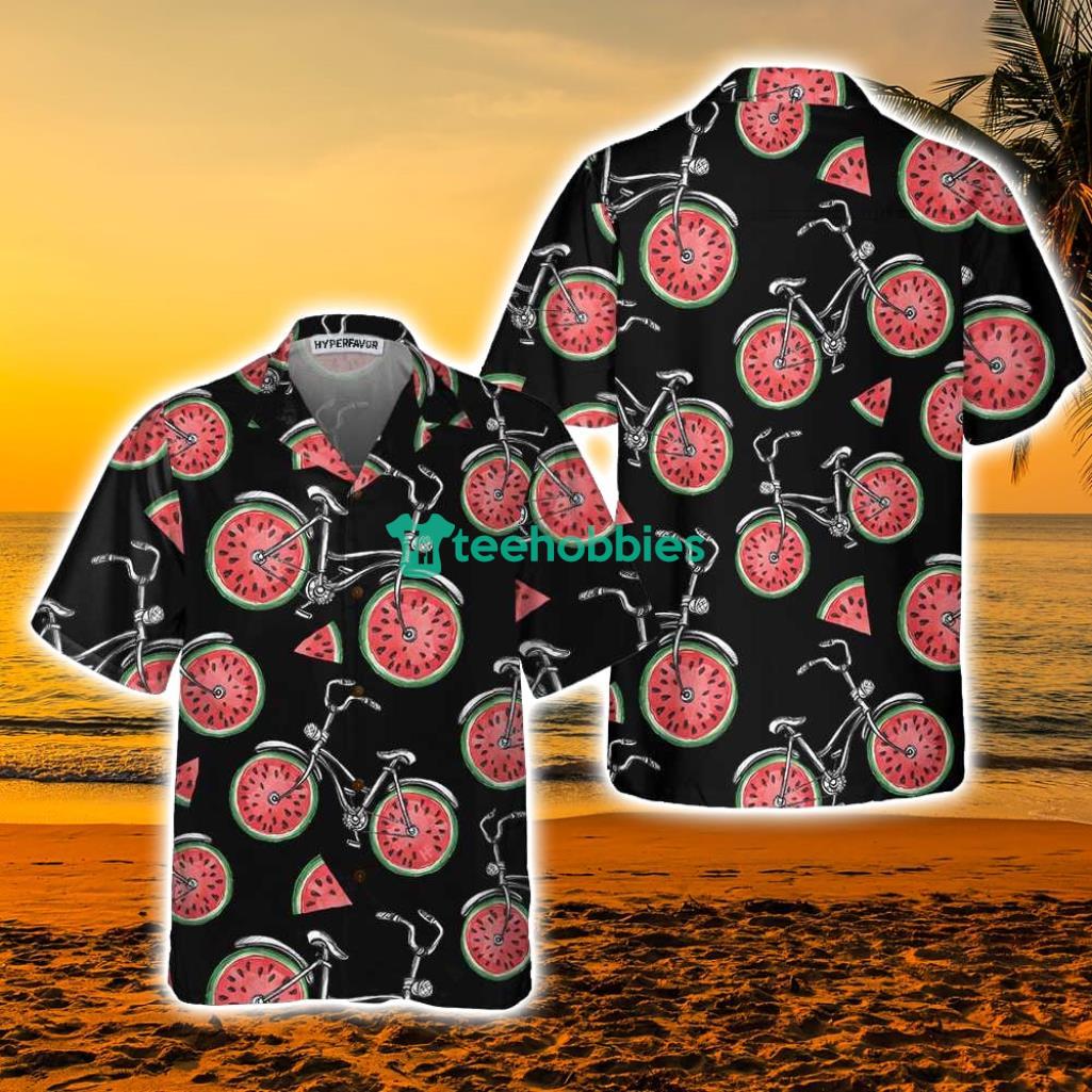 Bicycles With Watermelon Wheels Hawaiian Shirt - Bicycles With Watermelon Wheels Hawaiian Shirt Bicycles With Watermelon Wheels Hawaiian Shirt - Bicycles With Watermelon Wheels Hawaiian Shirt