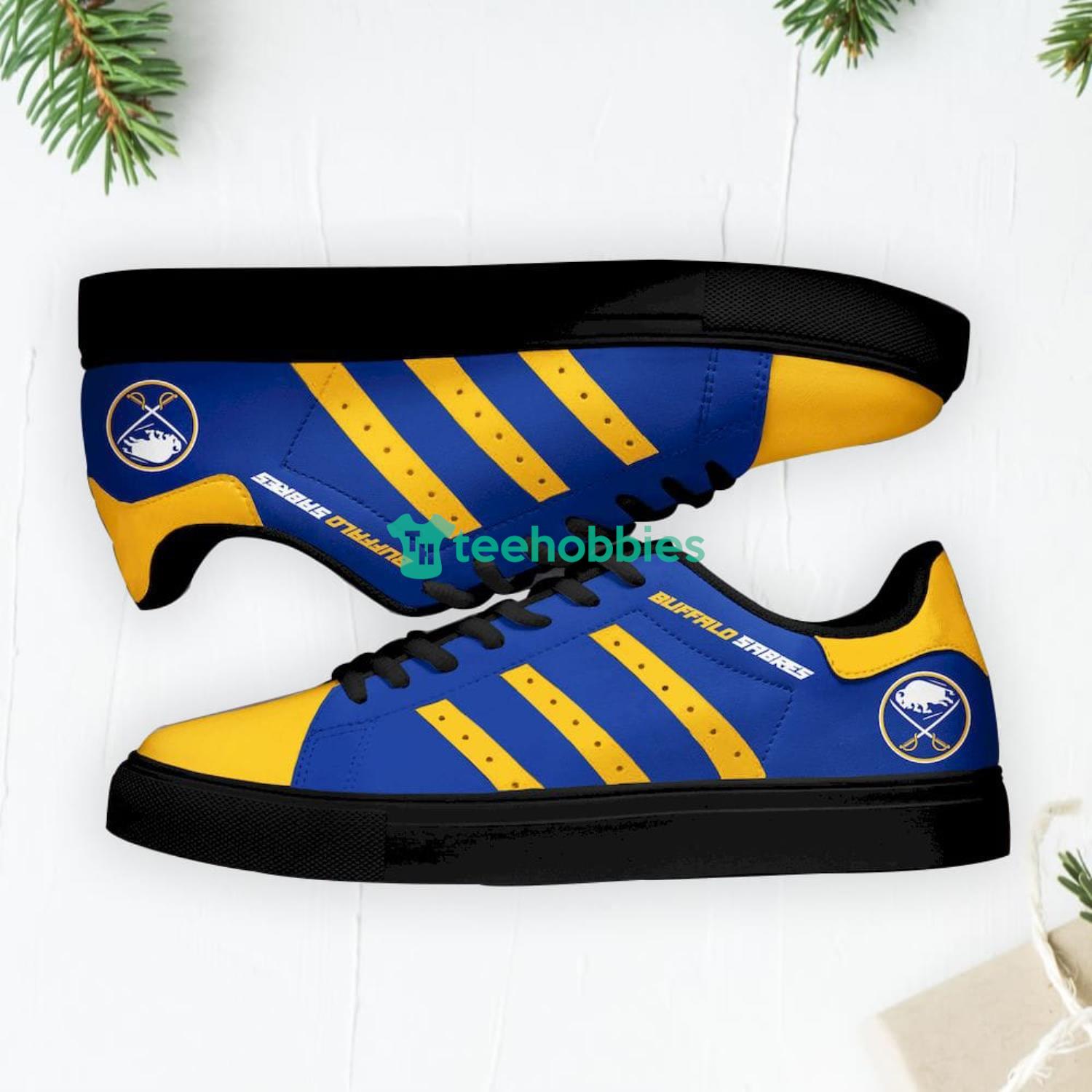 Buffalo Sabres Stan Smith Low Top Skate Shoes Sneakers For Fans Product Photo 1