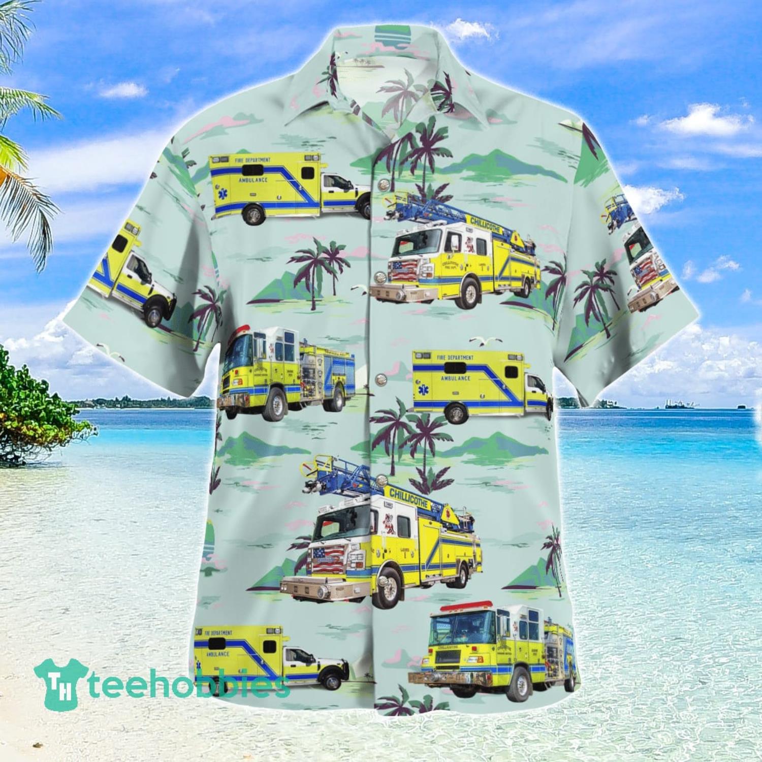Chillicothe Missouri Fire Department Hawaiian Shirt Best Gift For Summer Vacation image Chillicothe Missouri Fire Department Hawaiian Shirt Best Gift For Summer Vacation Product Photo 3