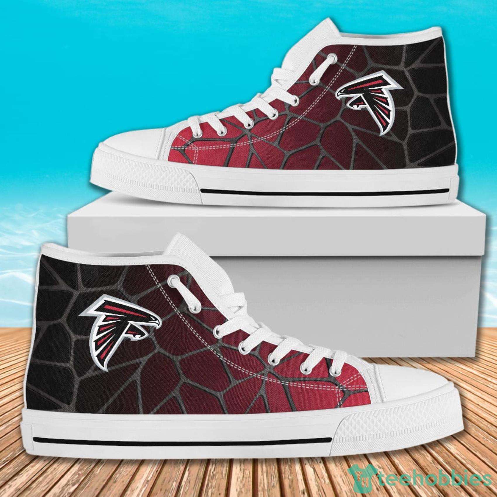 Colors Air Cushion Atlanta Falcons Gradient AOP Print High Top Shoes For Men And Women image Colors Air Cushion Atlanta Falcons Gradient AOP Print High Top Shoes For Men And Women Product Photo 2