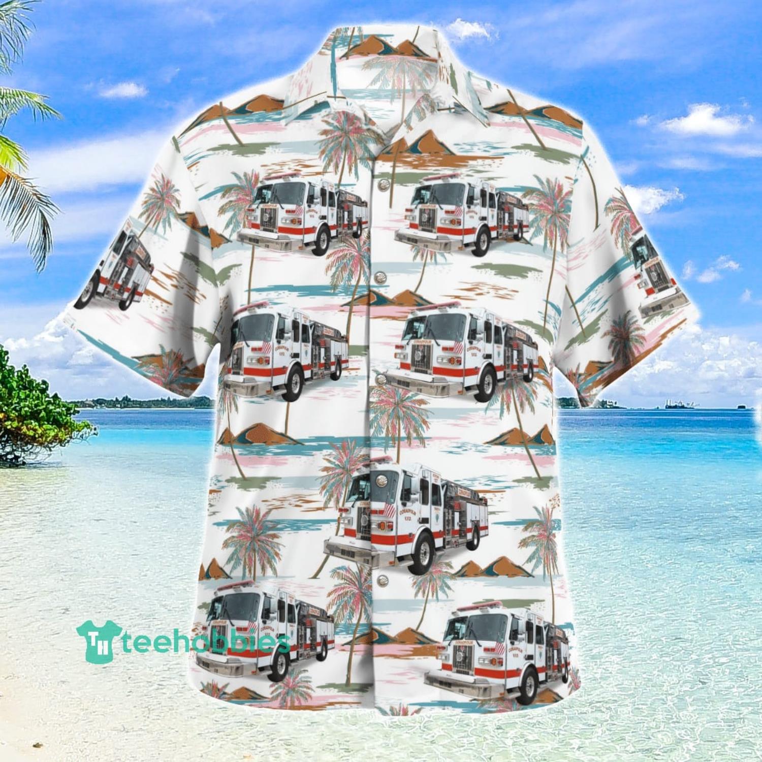 Coraopolis Pennsylvania Coraopolis VFD Aloha Summer Beach Gift Hawaiian Shirt image Coraopolis Pennsylvania Coraopolis VFD Aloha Summer Beach Gift Hawaiian Shirt Product Photo 2