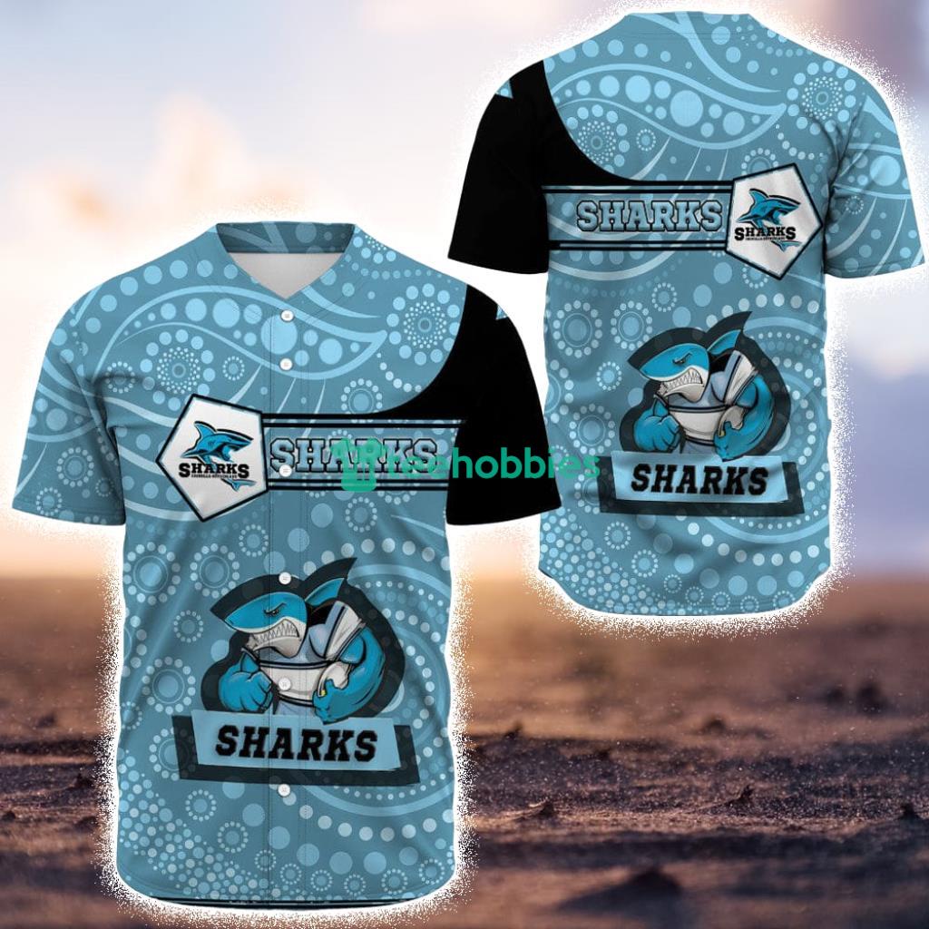 Cronulla-Sutherland Sharks Simple Style Baseball Jerseys Shirt - Cronulla-Sutherland Sharks Simple Style Baseball Jerseys Shirt