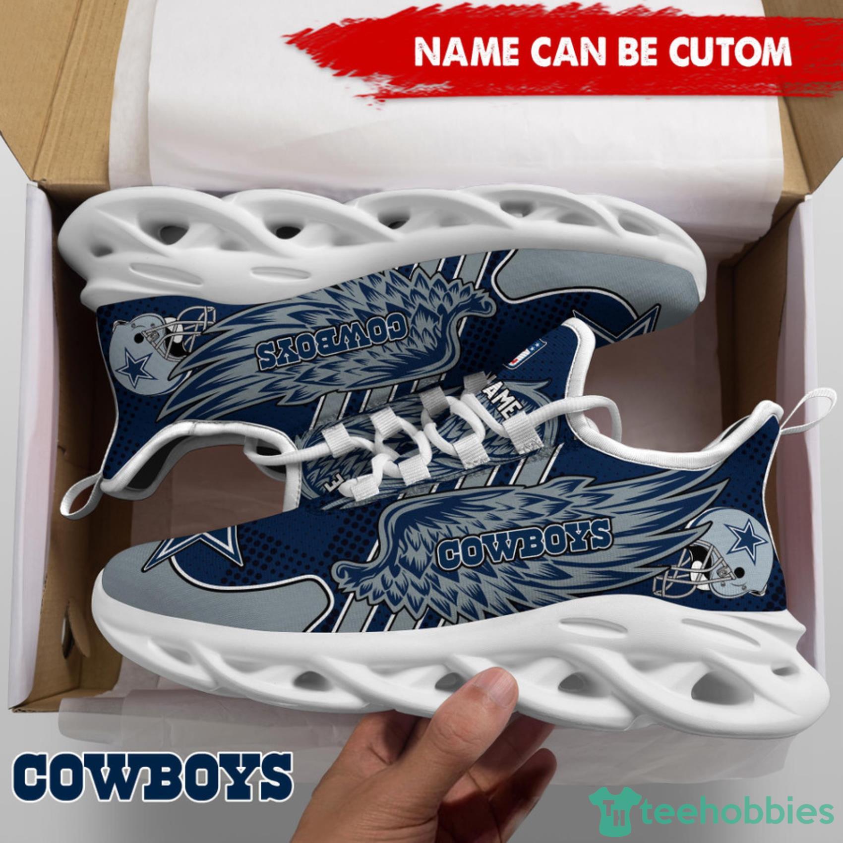 Dallas Cowboys NFL Custom Name Angle Wings Max Soul Shoes Gift For Fans Product Photo 4