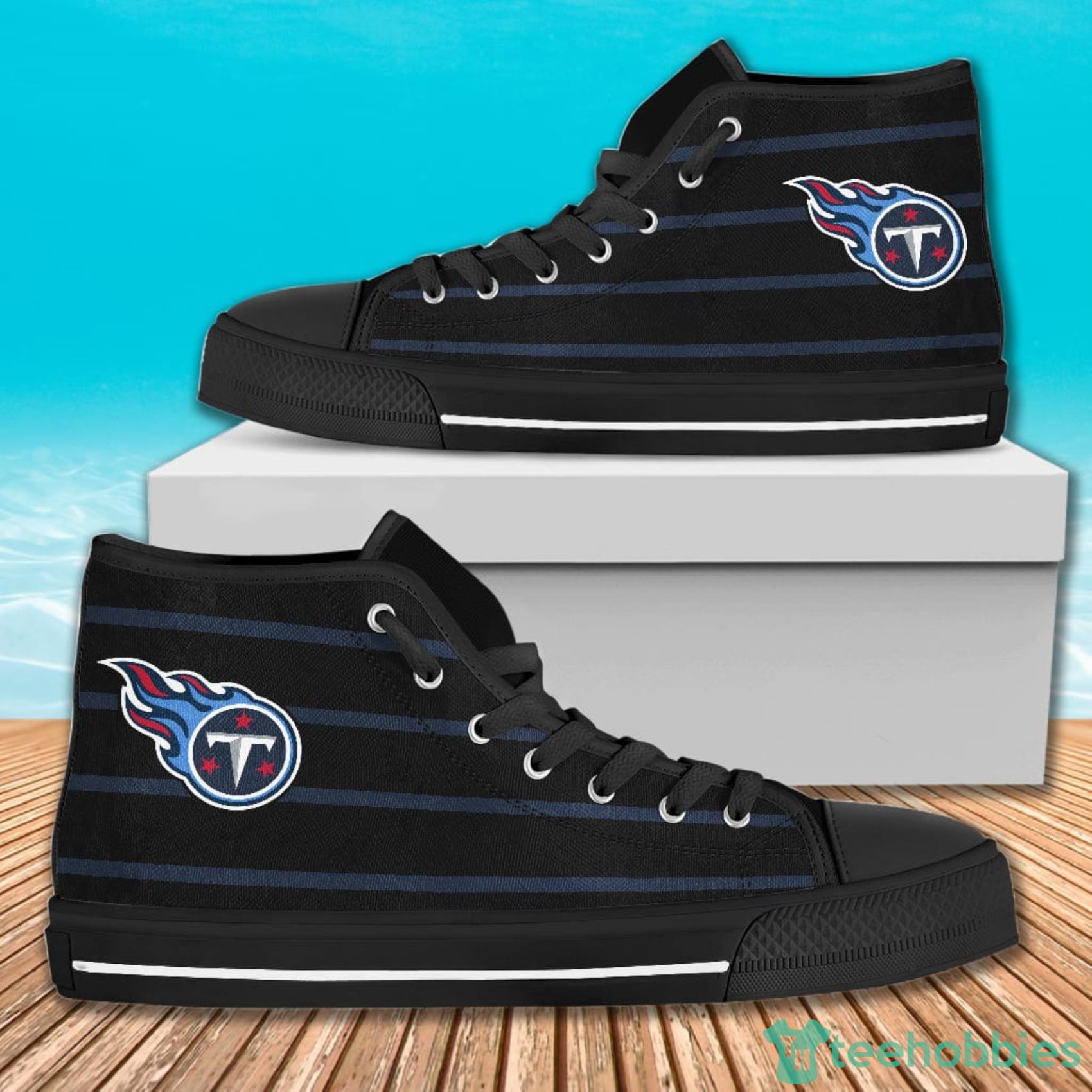 Edge Straight Perfect Circle Tennessee Titans High Top Canvas Shoes For Men And Women Product Photo 1