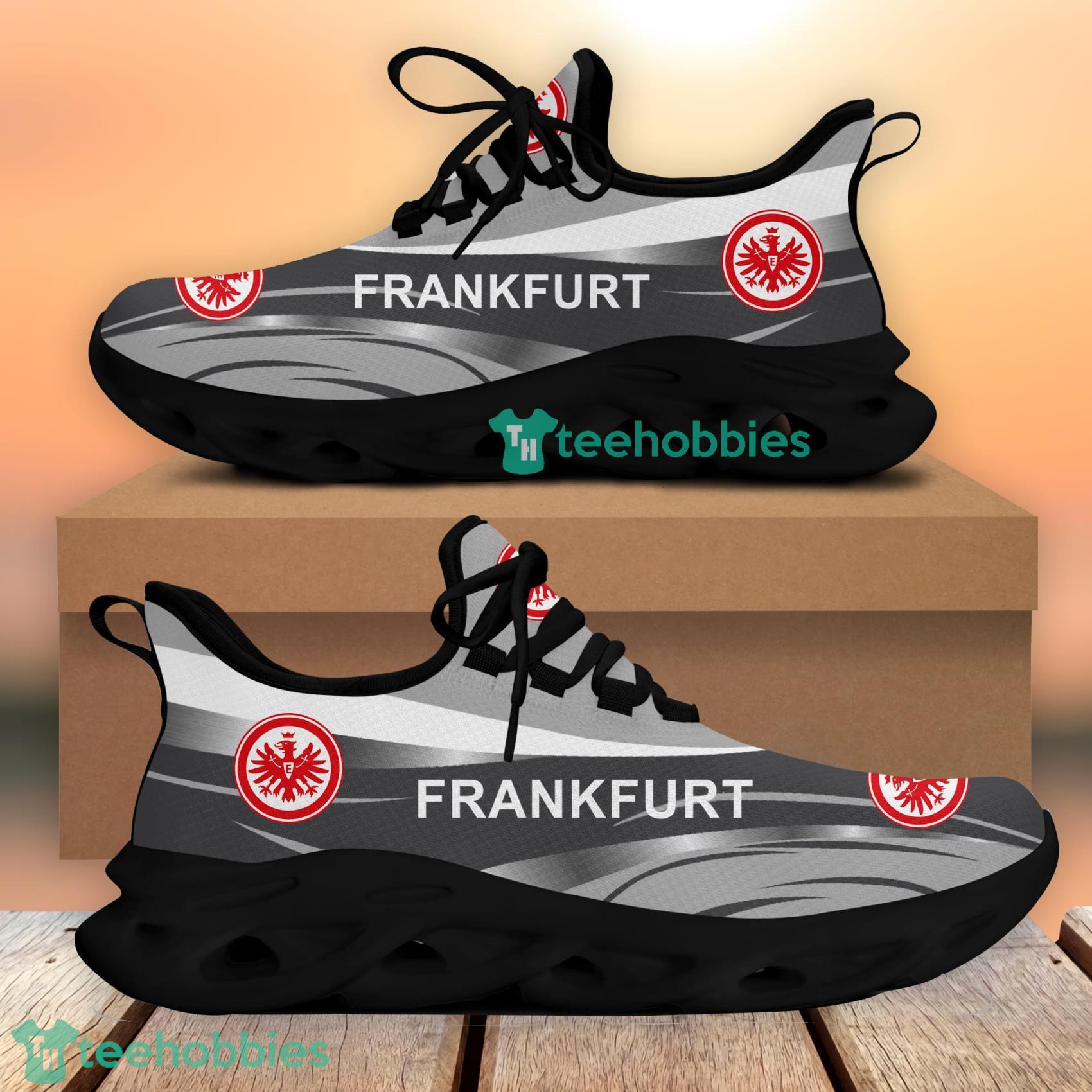 Eintracht Frankfurt Men And Women Running Sneakers Ver 33 Max Soul Shoes Product Photo 2