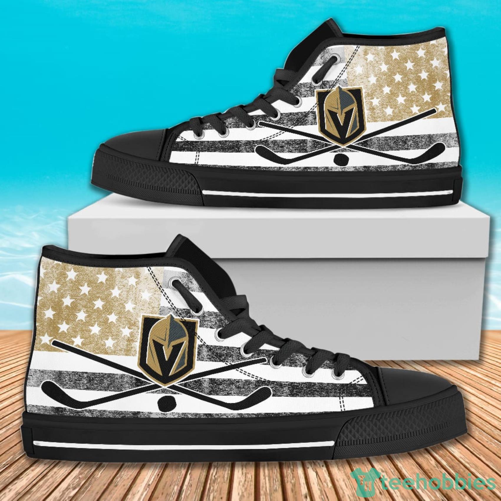 Flag Rugby Vegas Golden Knights High Top Canvas Shoes For Men And Women Product Photo 1