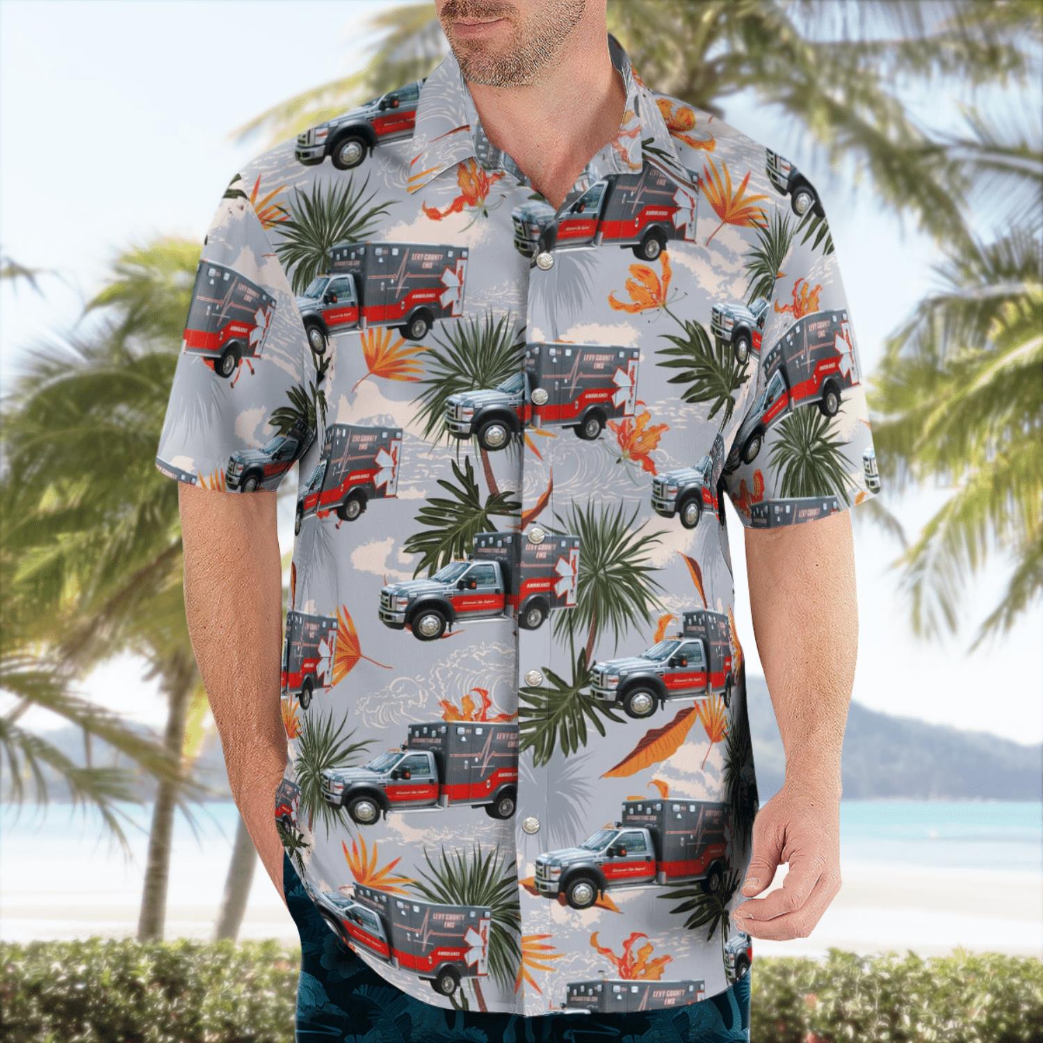 Florida Levy County EMS Hawaiian Shirt Men And Women Summer Gift Product Photo 4 Florida Levy County EMS Hawaiian Shirt Men And Women Summer Gift Product Photo 4