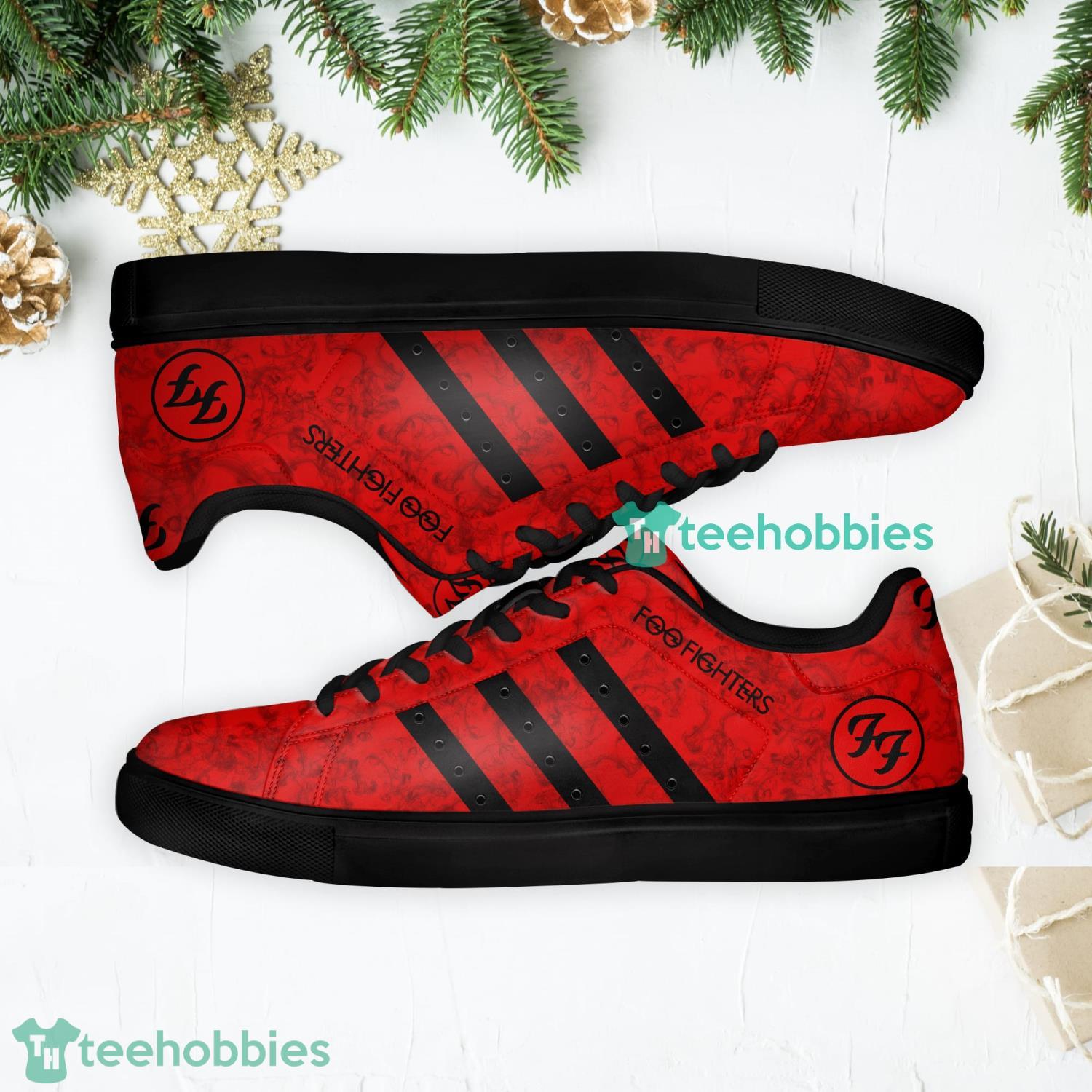 Foo Fighters Stan Smith Low Top Skate Shoes For Men And Women Ver 13 image Foo Fighters Stan Smith Low Top Skate Shoes For Men And Women Ver 13 Product Photo 2