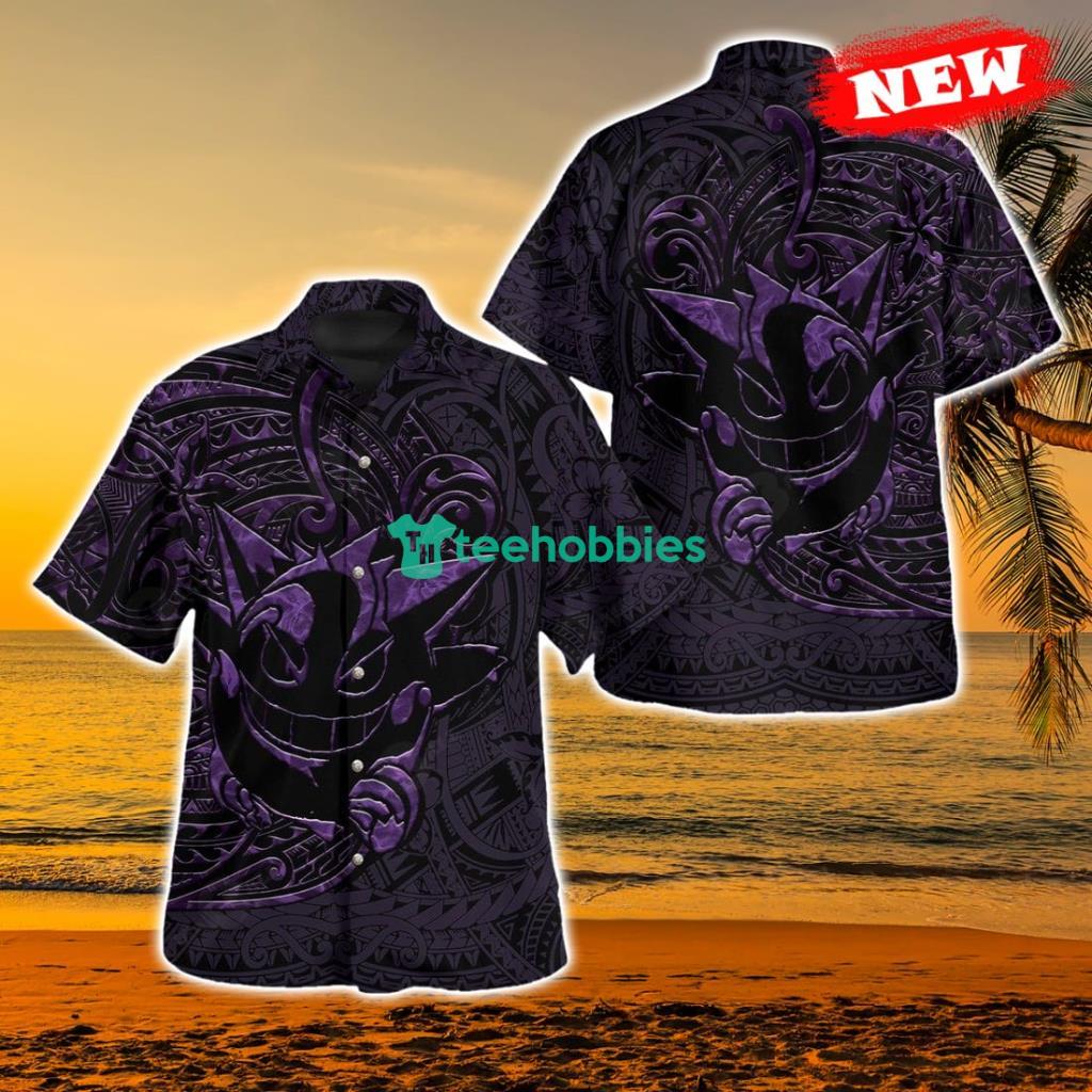 Gengar Polynesian Premium Design Hawaiian Shirt - Gengar Polynesian Premium Design Hawaiian Shirt