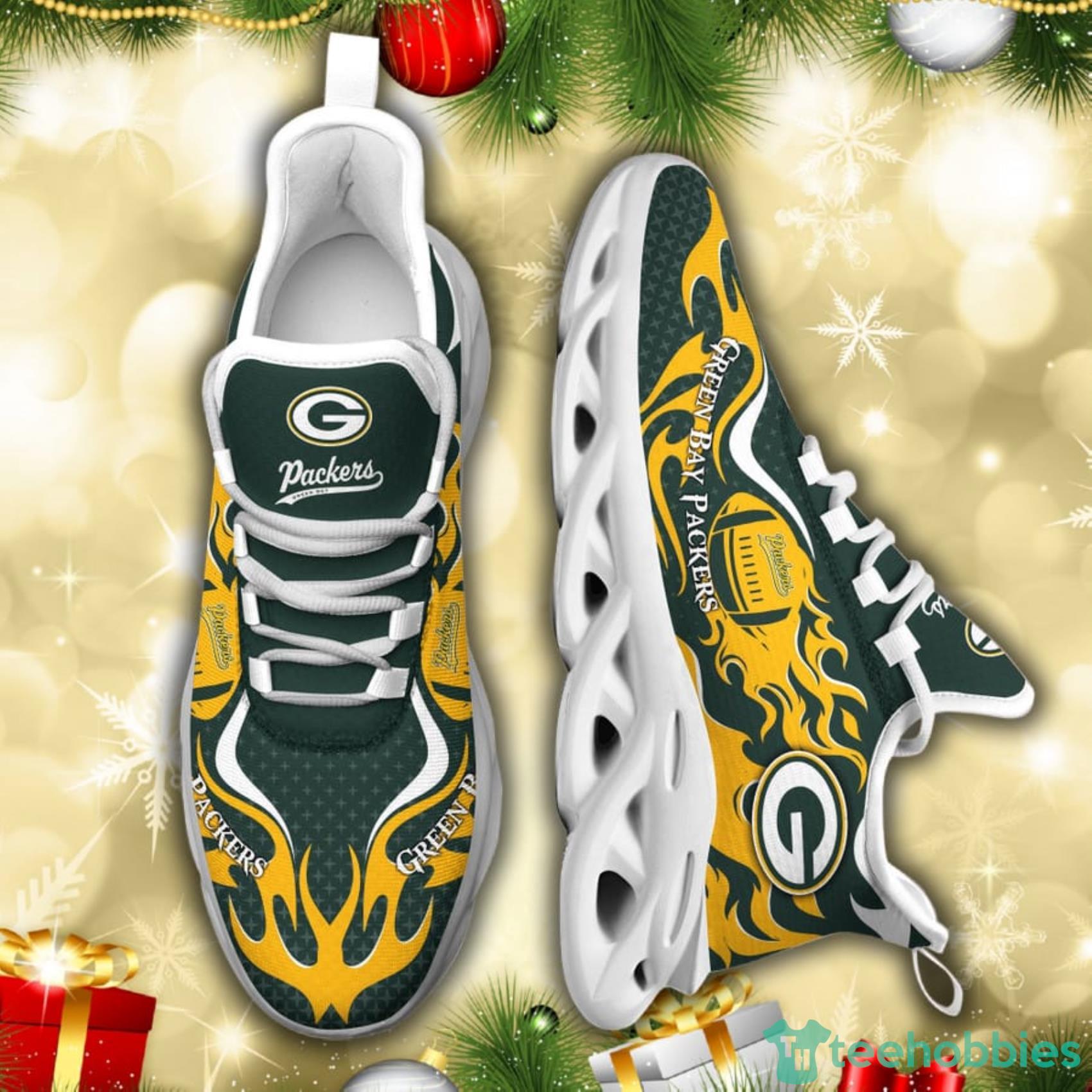 Green Bay Packers NFL Fire Ball AOP Print Max Soul Shoes Gift For Fans Product Photo 6