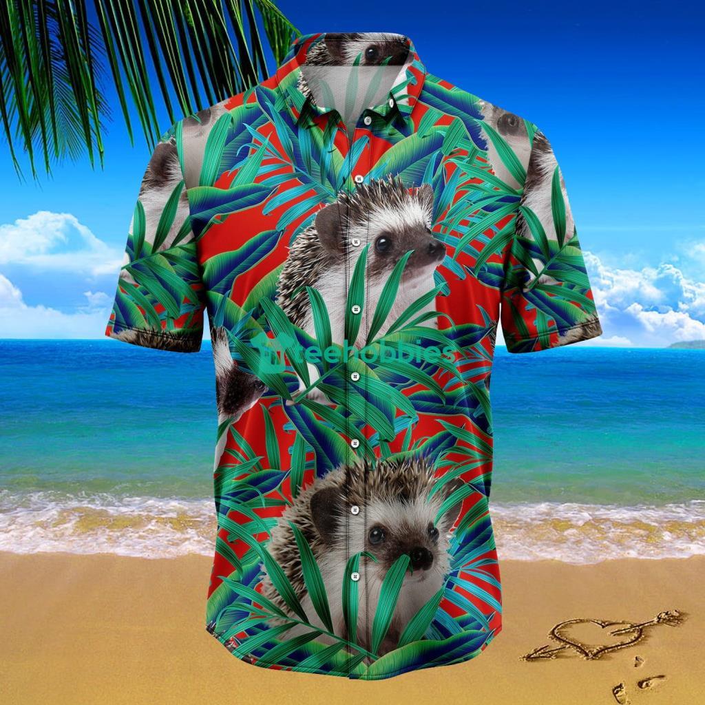 Hedgehogs Floral Pattern Tropical Hawaiian Shirt For Men And Women - Hedgehogs Floral Pattern Tropical Hawaiian Shirt For Men And Women