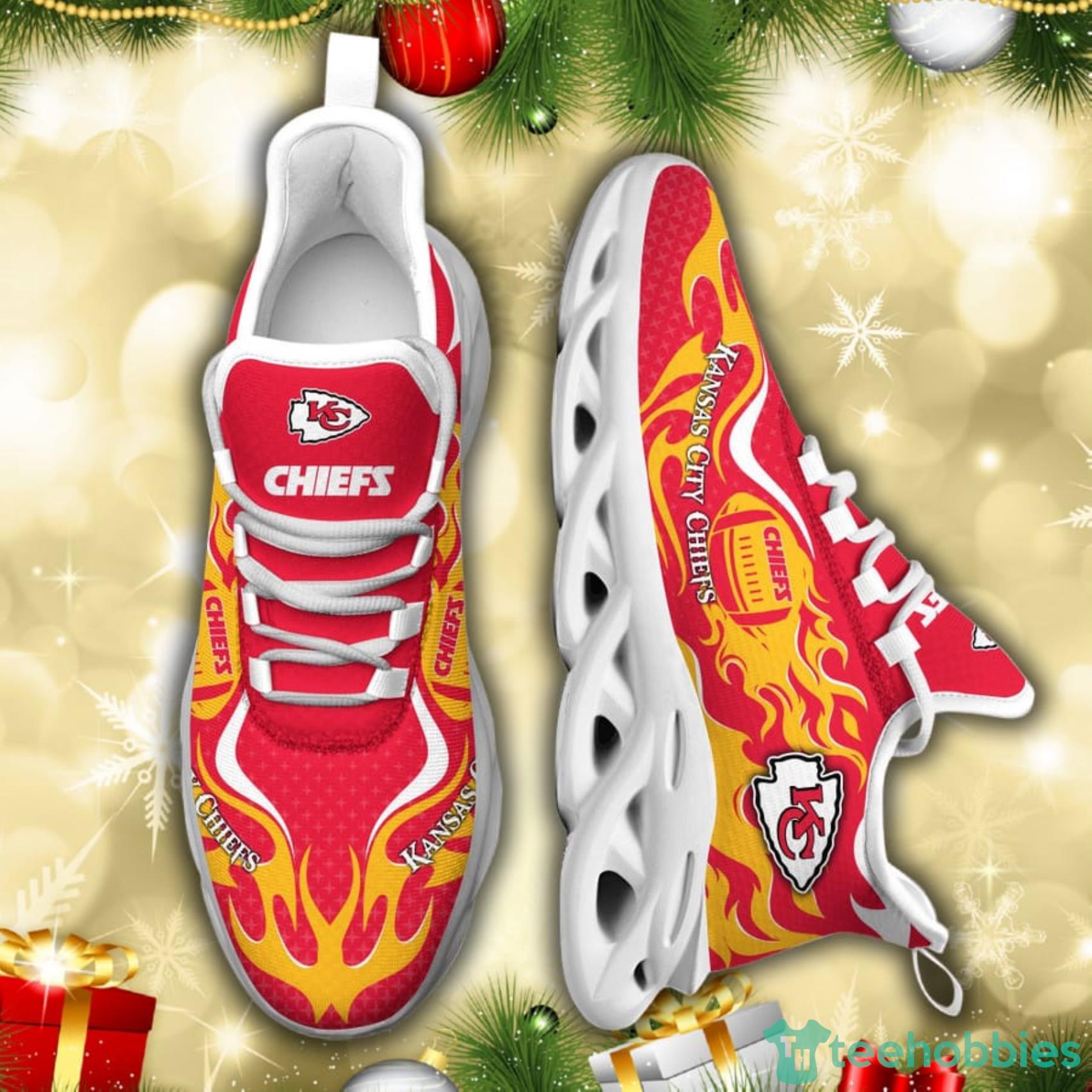 Kansas City Chiefs NFL Fire Ball AOP Print Max Soul Shoes Gift For Fans Product Photo 6