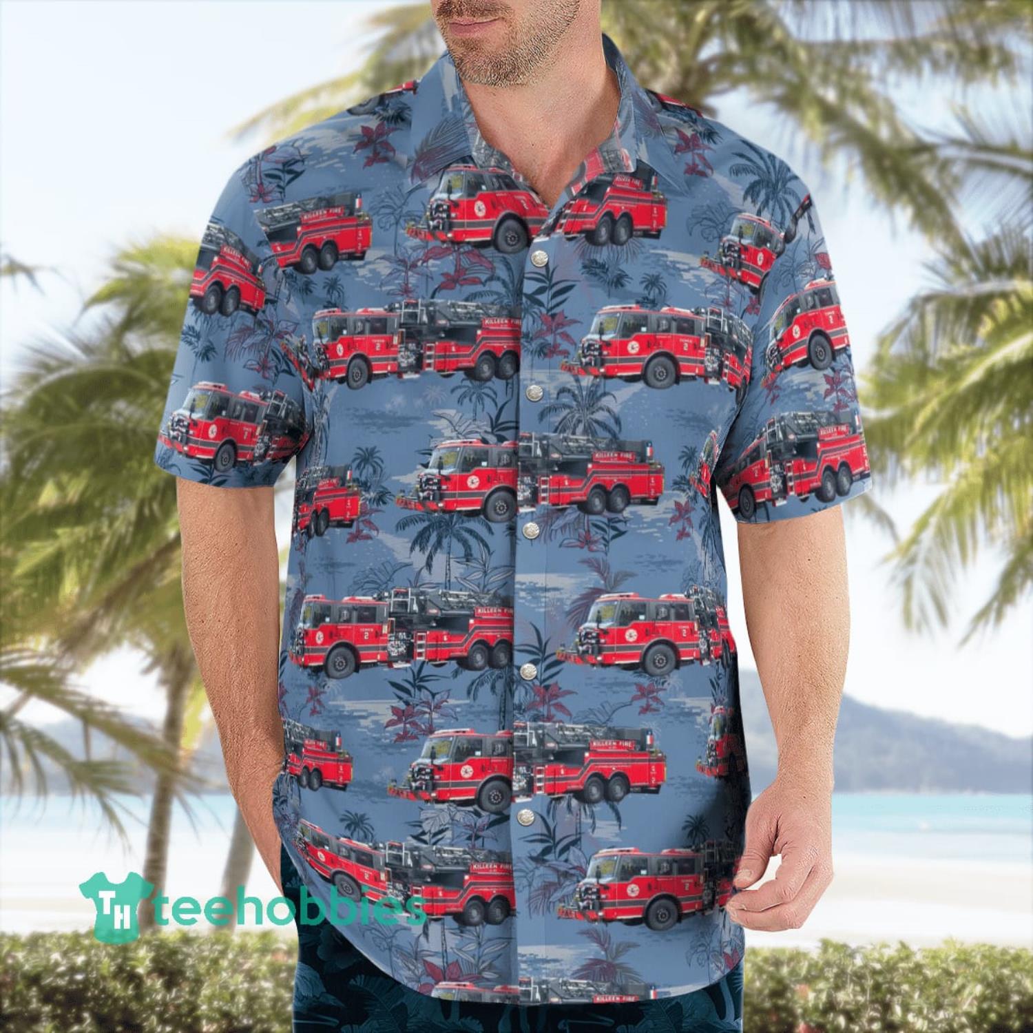 Killeen Fire Department Texas Short Sleeve Aloha Summer Gift Hawaiian Shirt image Killeen Fire Department Texas Short Sleeve Aloha Summer Gift Hawaiian Shirt Product Photo 3