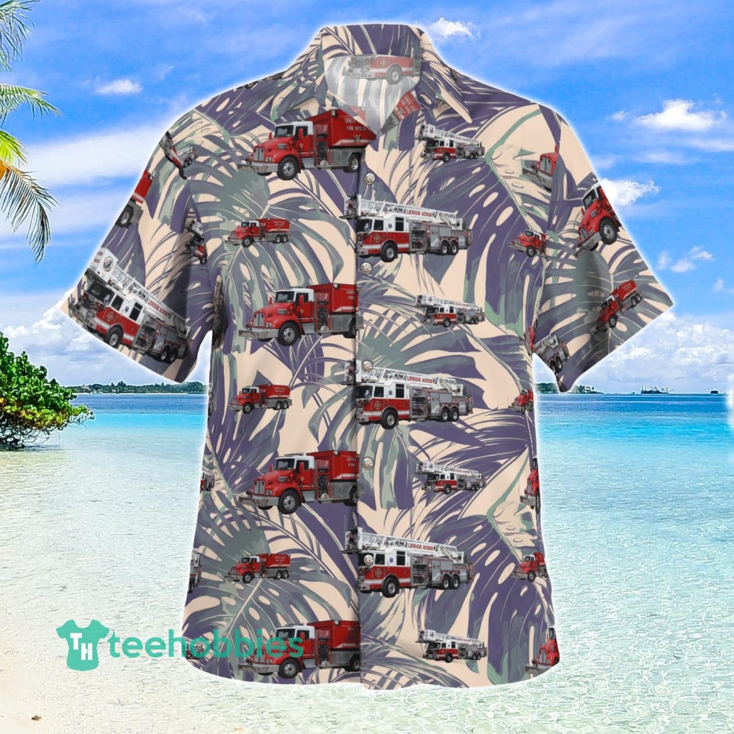 Lehigh Acres Fire Department Short Sleeve Aloha Summer Gift Hawaiian Shirt image Lehigh Acres Fire Department Short Sleeve Aloha Summer Gift Hawaiian Shirt Product Photo 3