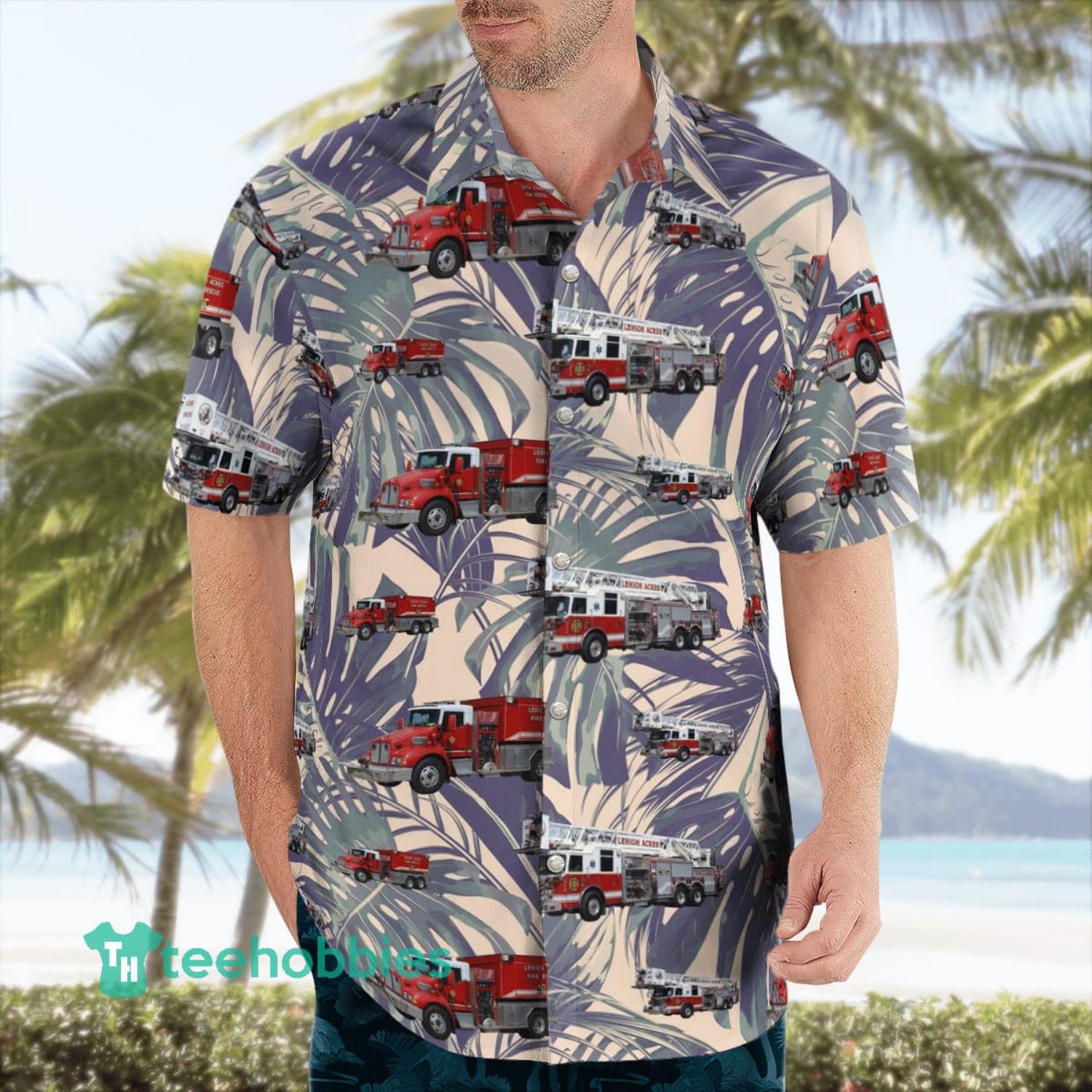 Lehigh Acres Fire Department Short Sleeve Aloha Summer Gift Hawaiian Shirt Product Photo 4 Lehigh Acres Fire Department Short Sleeve Aloha Summer Gift Hawaiian Shirt Product Photo 4