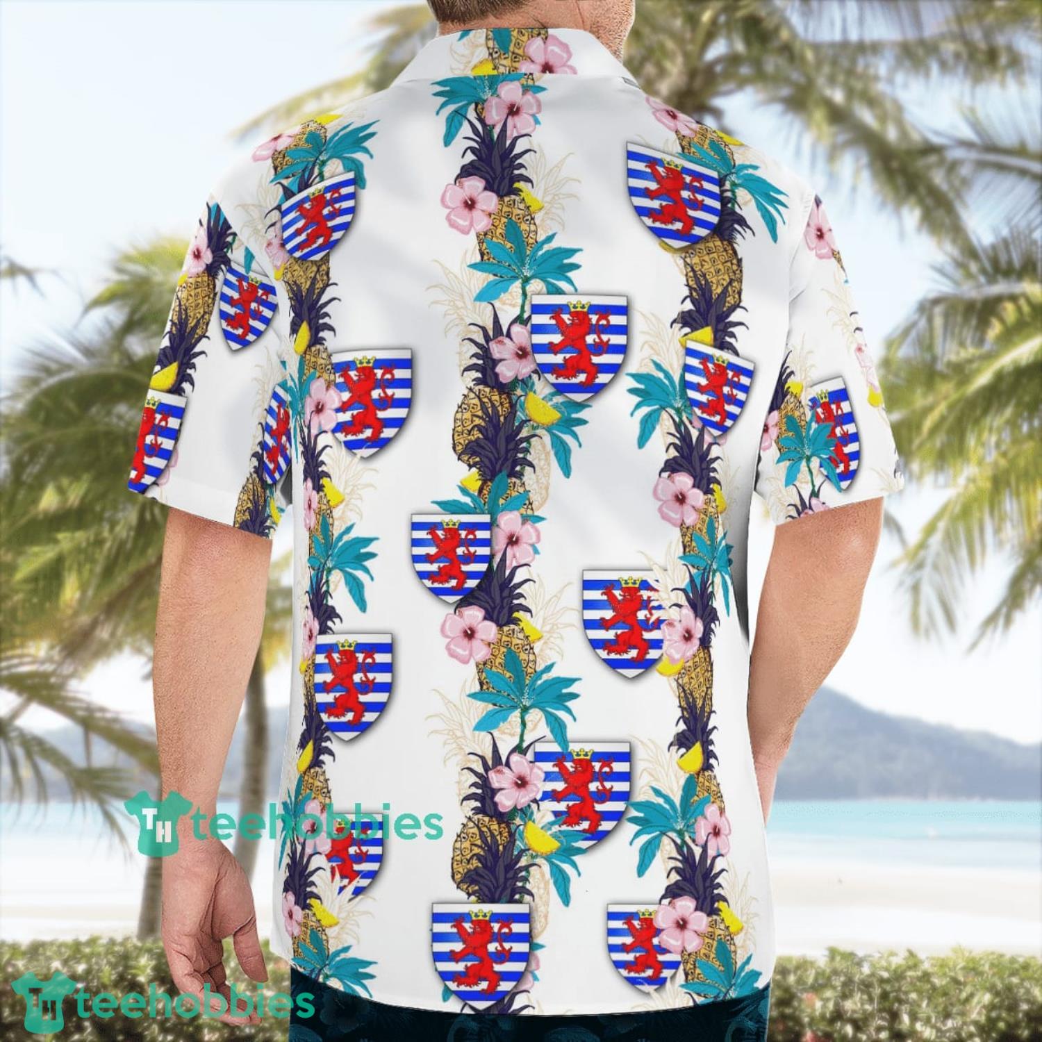 Luxembourg City Aloha Summer Beach Short Sleeve Hawaiian Shirt Product Photo 4 Luxembourg City Aloha Summer Beach Short Sleeve Hawaiian Shirt Product Photo 4