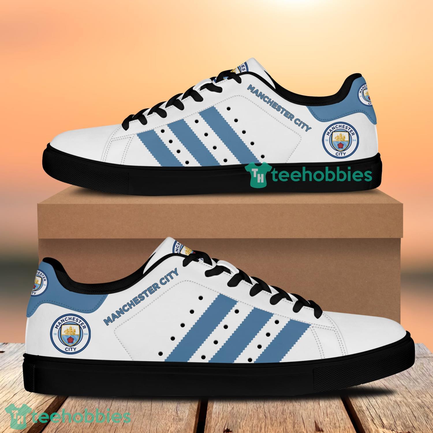 Man City Stan Smith Low Top Skate Shoes Sneakers For Men And Women Ver 2 image Man City Stan Smith Low Top Skate Shoes Sneakers For Men And Women Ver 2 Product Photo 2