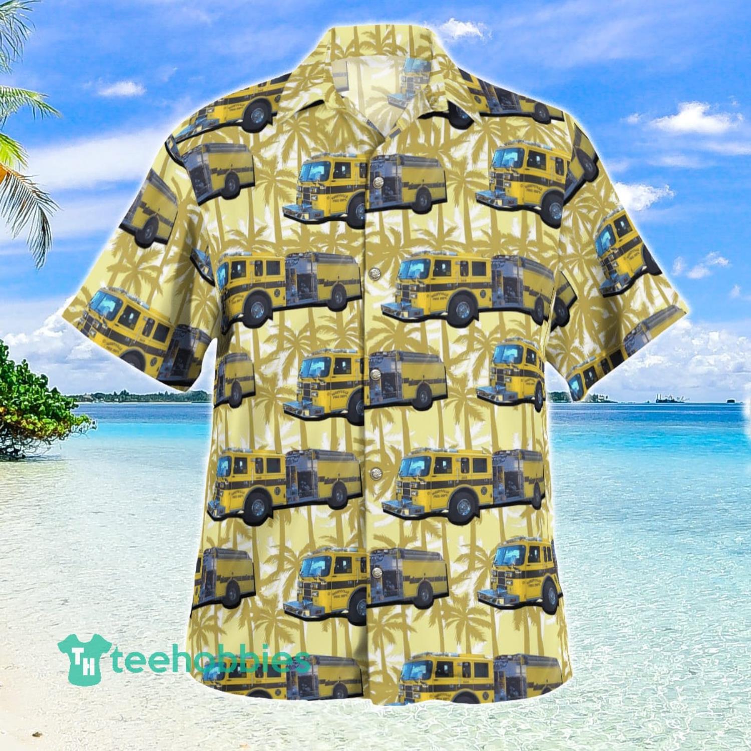 Maryville Village Fire Department Short Sleeve Aloha Summer Gift Hawaiian Shirt image Maryville Village Fire Department Short Sleeve Aloha Summer Gift Hawaiian Shirt Product Photo 2