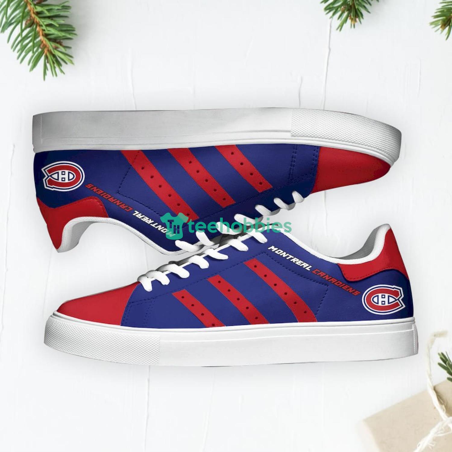 Montreal Canadiens Stan Smith Low Top Skate Shoes Sneakers For Fans Product Photo 2