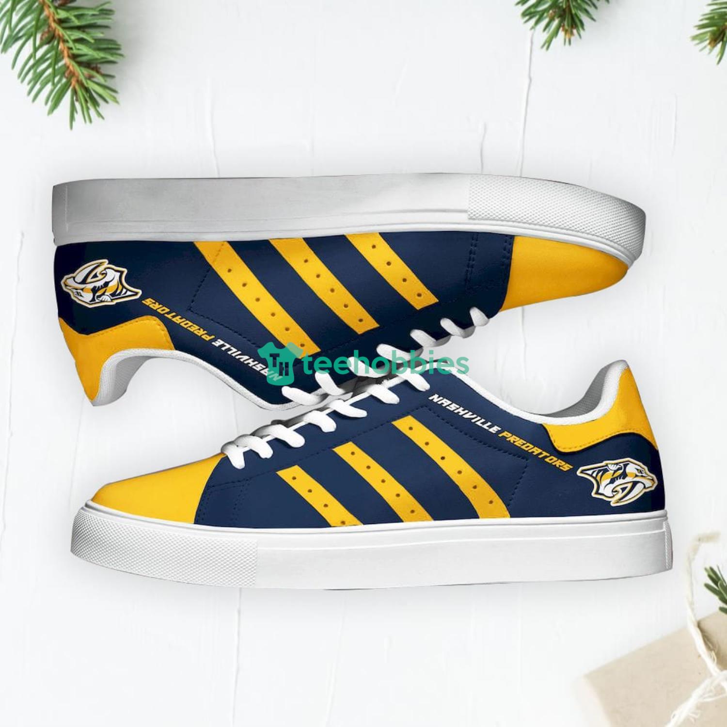 Nashville Predators Stan Smith Low Top Skate Shoes Sneakers For Fans Product Photo 2