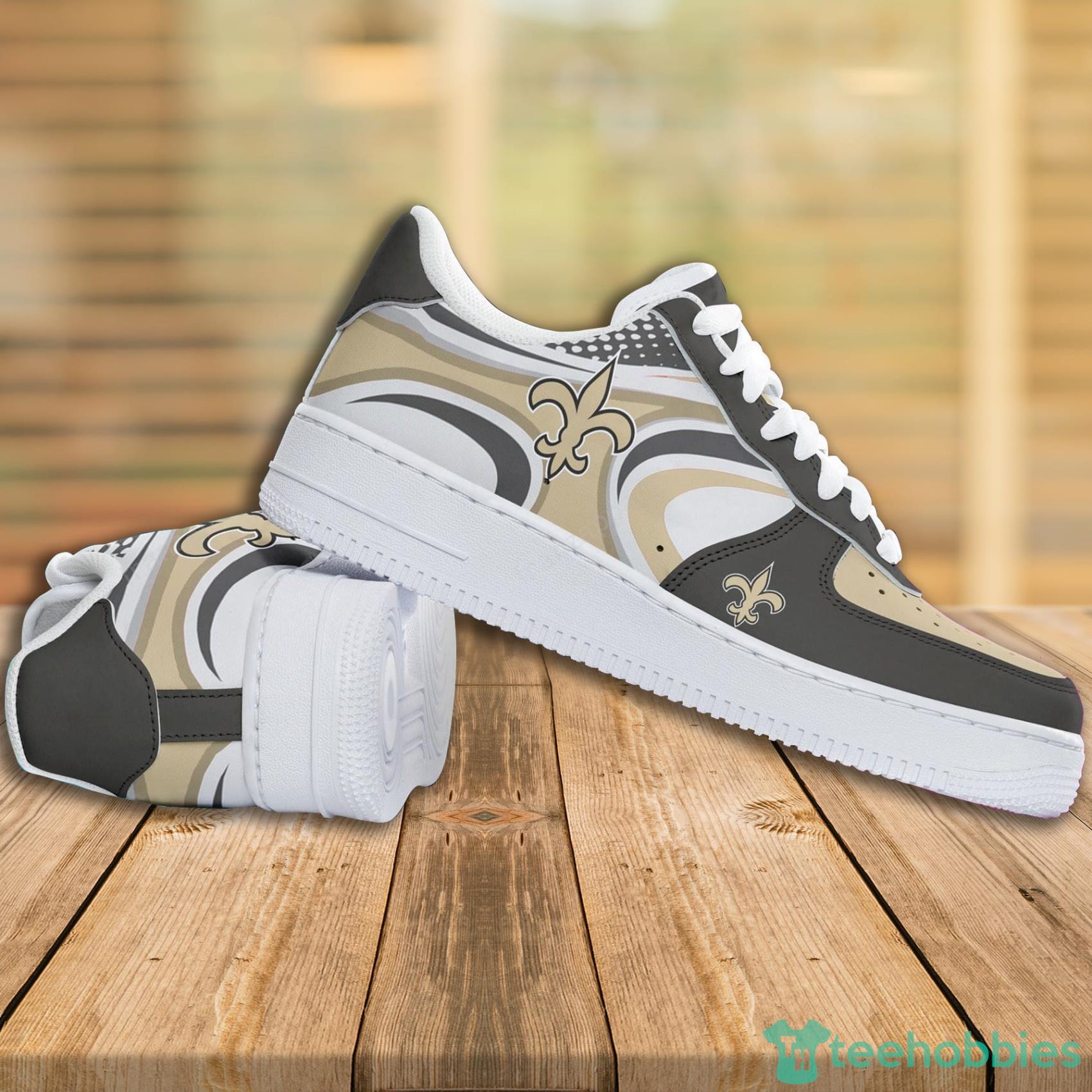New Orleans Saints Football AOP Air Force Low Top Shoes Gift For Fans Style 01 image New Orleans Saints Football AOP Air Force Low Top Shoes Gift For Fans Style 01 Product Photo 2
