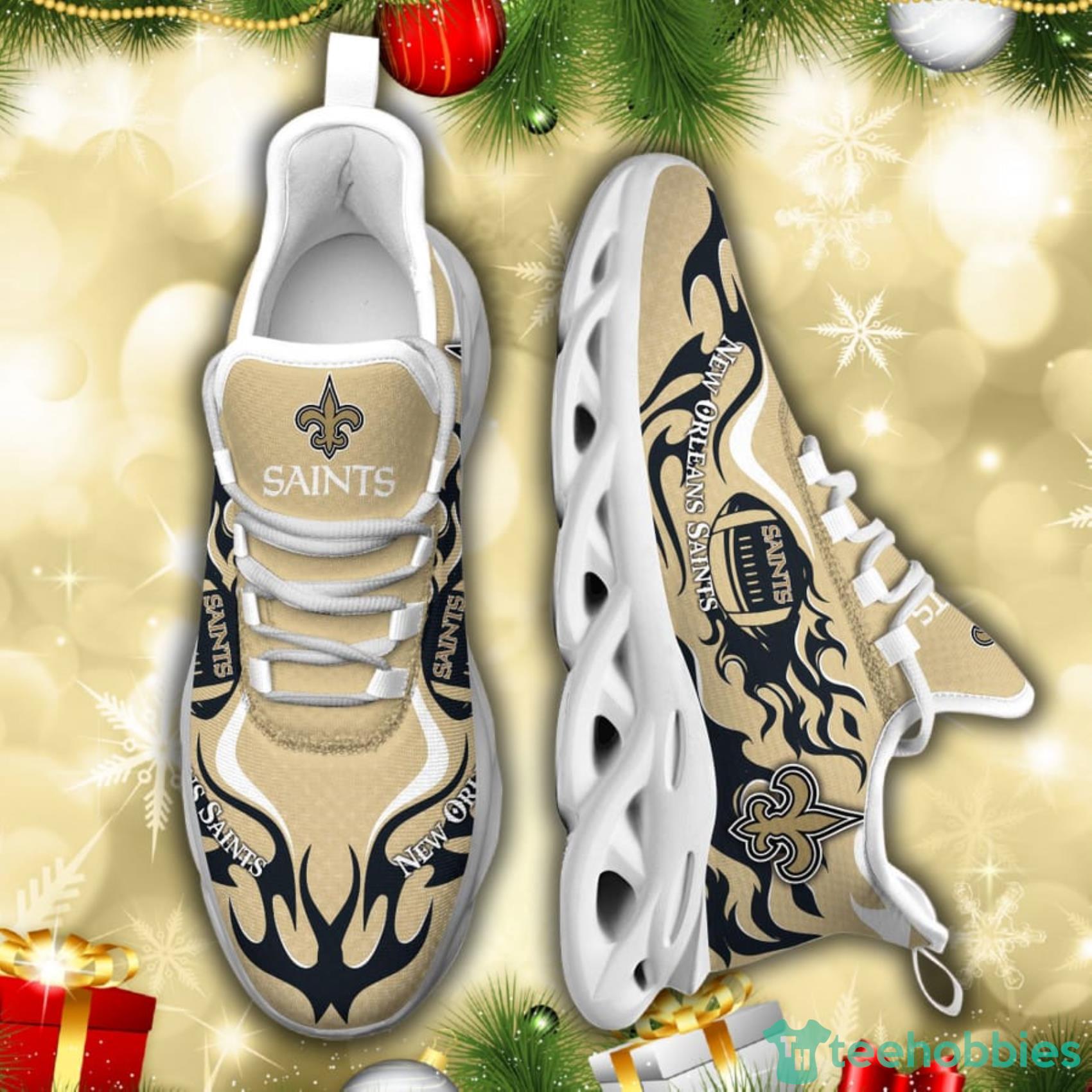 New Orleans Saints NFL Fire Ball AOP Print Max Soul Shoes Gift For Fans Product Photo 6