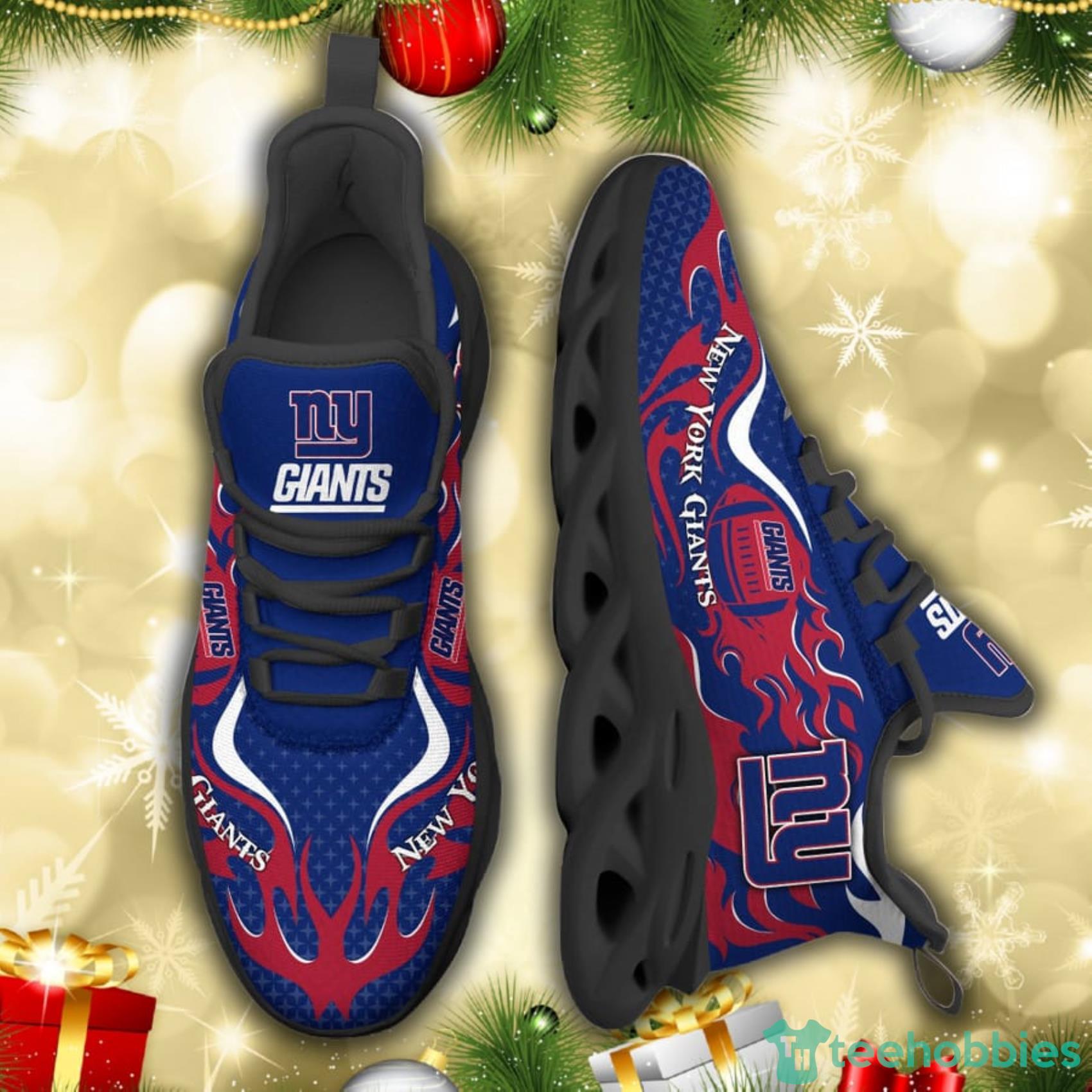 New York Giants NFL Fire Ball AOP Print Max Soul Shoes Gift For Fans Product Photo 3