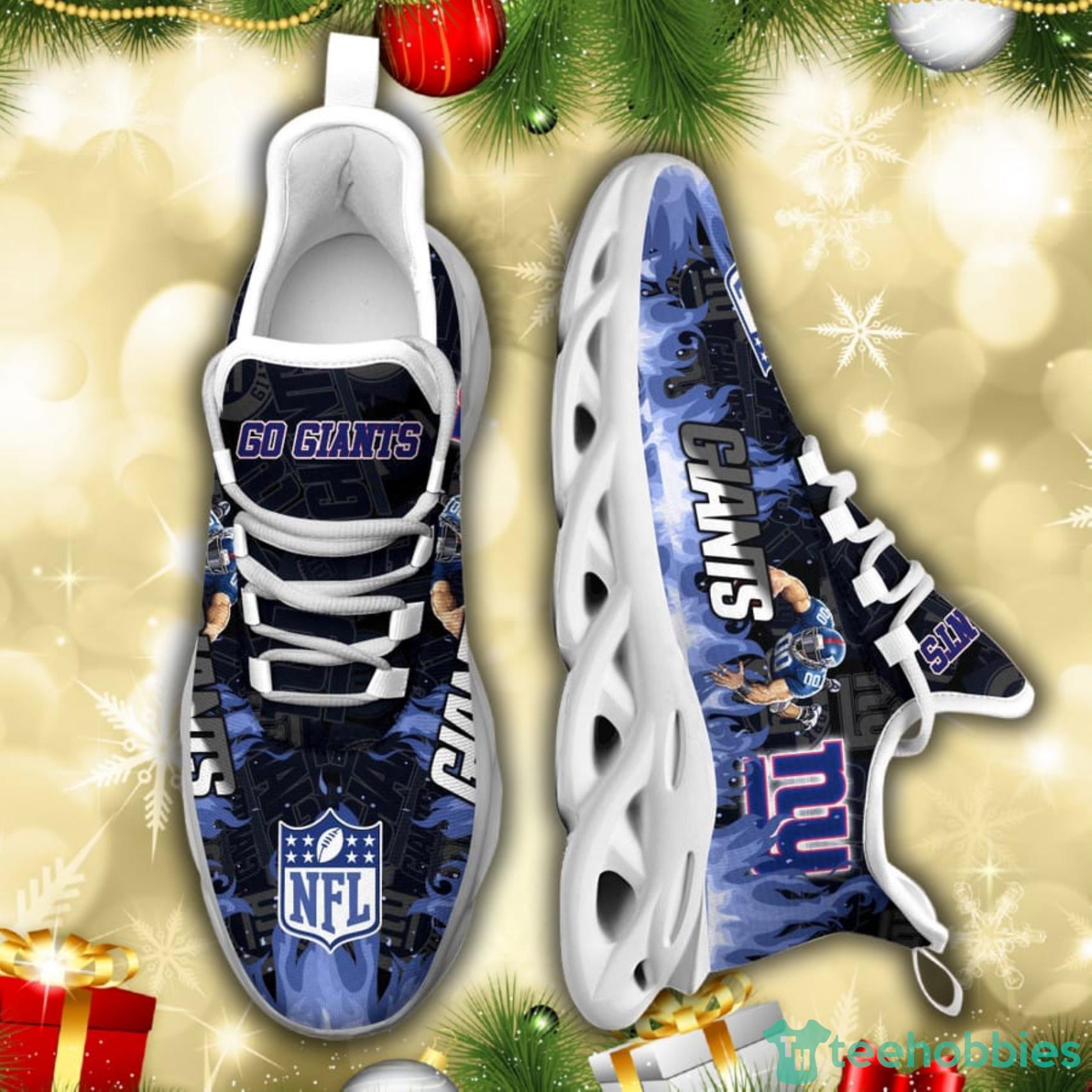 New York Giants NFL Fire Flame And Mascot Print Max Soul Shoes For Men Women Product Photo 6