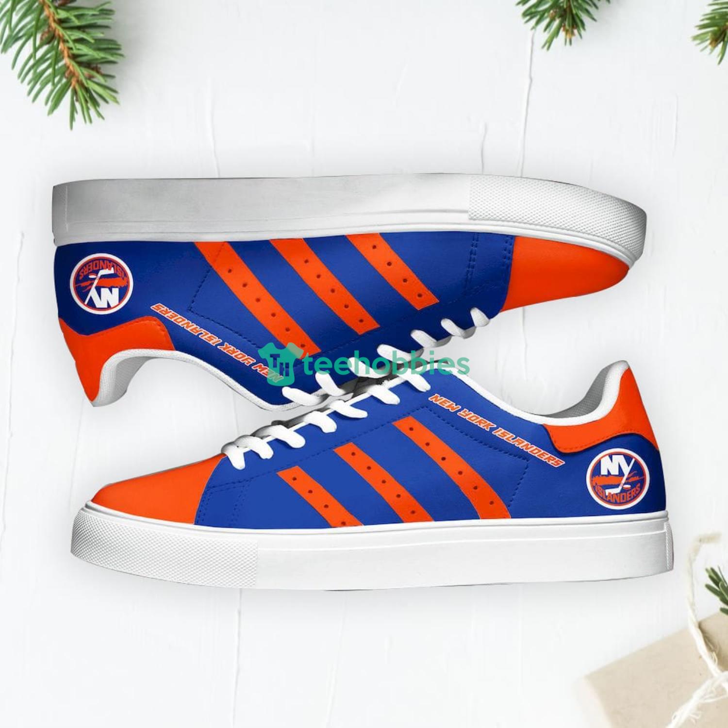 New York Islanders Stan Smith Low Top Skate Shoes Sneakers For Fans Product Photo 2