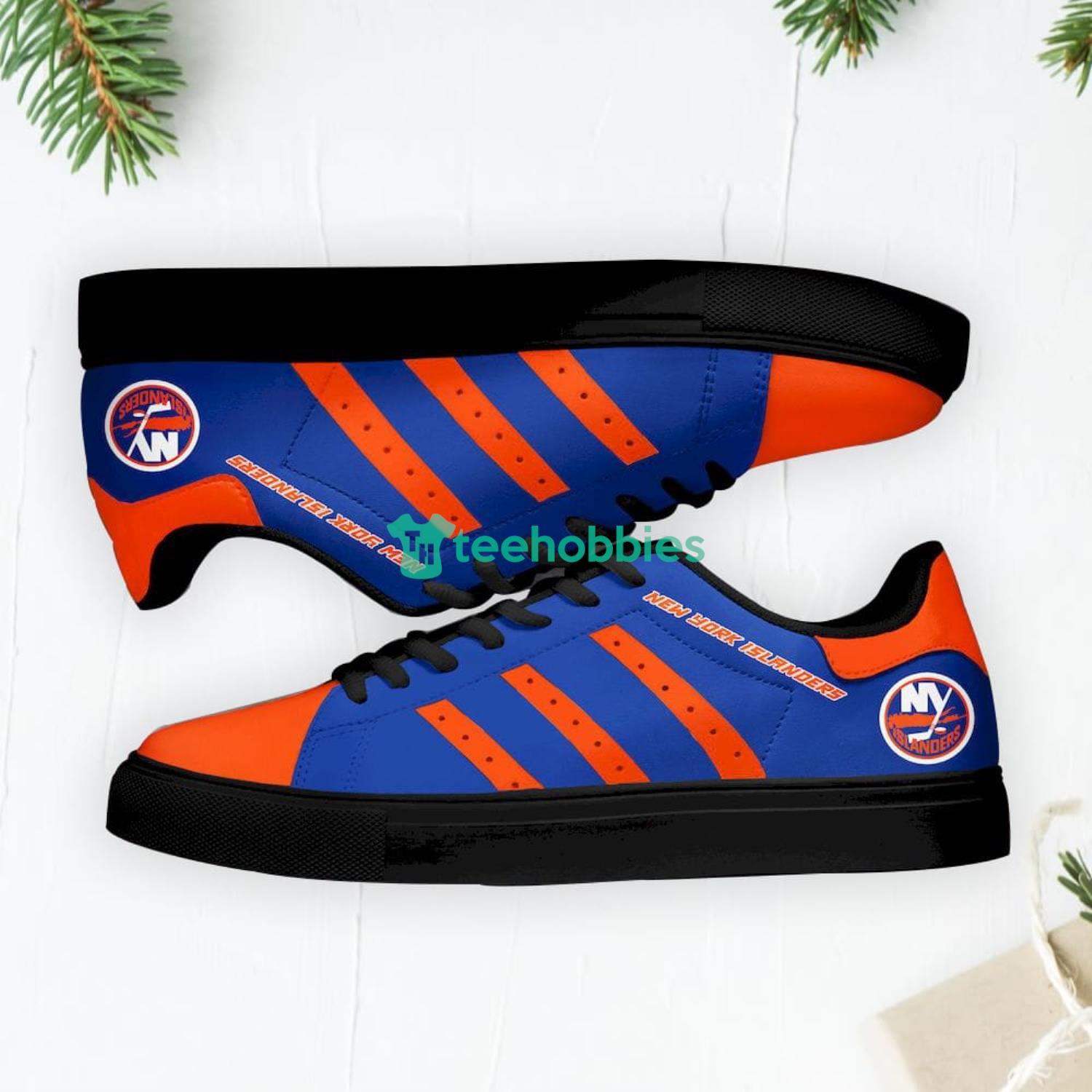 New York Islanders Stan Smith Low Top Skate Shoes Sneakers For Fans Product Photo 1