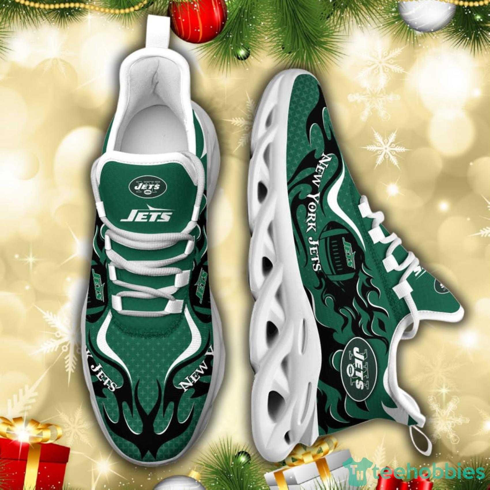 New York Jets NFL Fire Ball AOP Print Max Soul Shoes Gift For Fans Product Photo 6