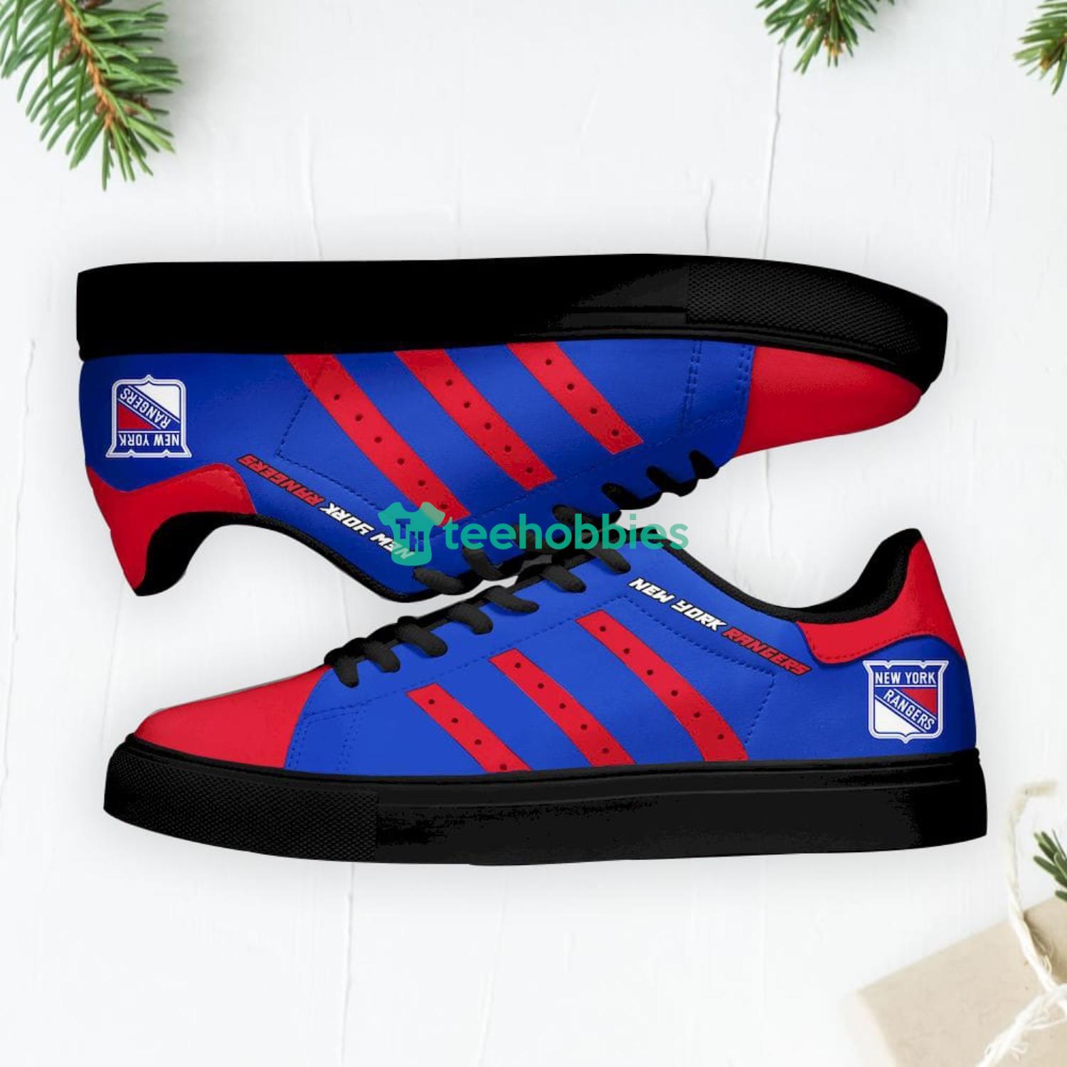 New York Rangers Stan Smith Low Top Skate Shoes Sneakers For Fans Product Photo 1