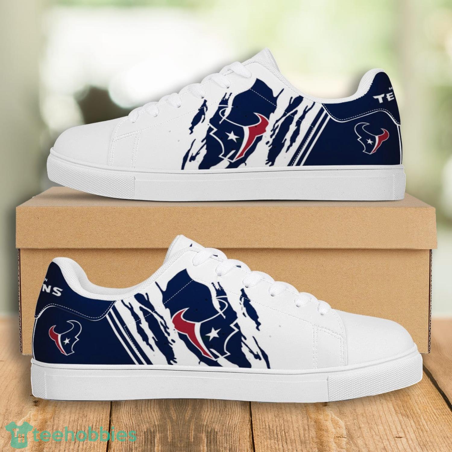 NFL Houston Texans Fans Stan Smith Low Top Skate Shoes Product Photo 1
