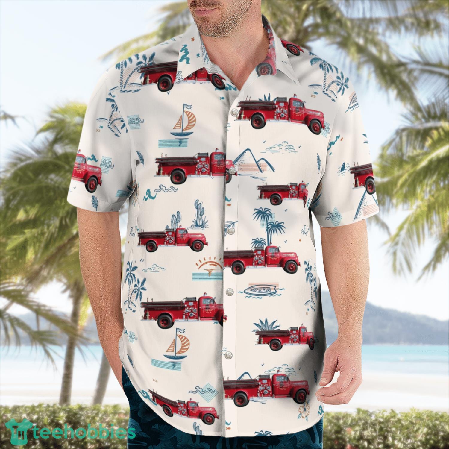 Nicholasville Kentucky Nicholasville Fire Department Summer Gift Aloha Hawaiian Shirt Product Photo 3 Nicholasville Kentucky Nicholasville Fire Department Summer Gift Aloha Hawaiian Shirt Product Photo 3