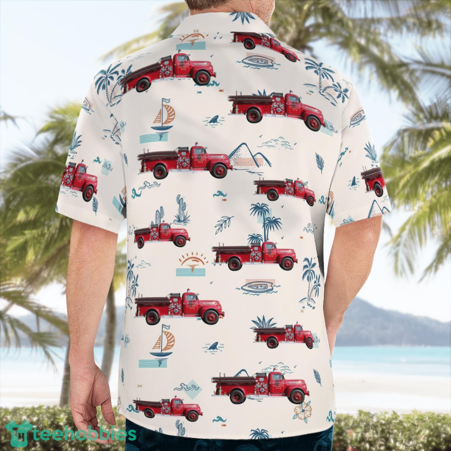 Nicholasville Kentucky Nicholasville Fire Department Summer Gift Aloha Hawaiian Shirt Product Photo 4 Nicholasville Kentucky Nicholasville Fire Department Summer Gift Aloha Hawaiian Shirt Product Photo 4
