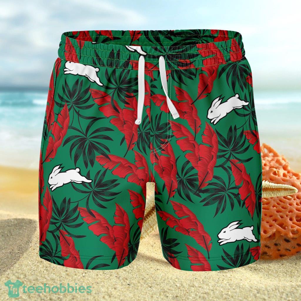 NRL Rabbitohs 'Paradise' Volley Swim Hawaiian Short image NRL Rabbitohs 'Paradise' Volley Swim Hawaiian Short - NRL Rabbitohs 'Paradise' Volley Swim Hawaiian Short