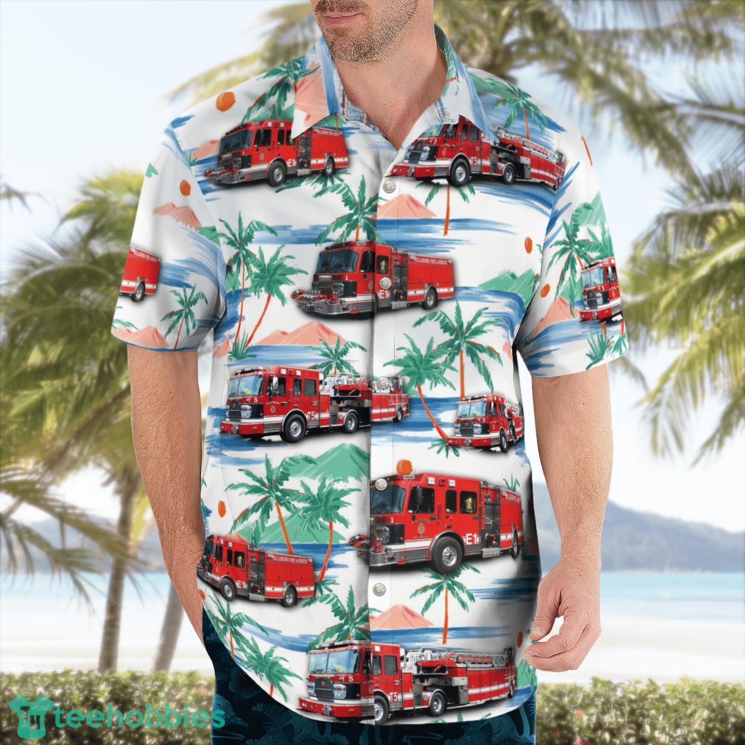 Oregon Hillsboro Fire & Rescue Summer Gift Aloha Hawaiian Shirt image Oregon Hillsboro Fire & Rescue Summer Gift Aloha Hawaiian Shirt Product Photo 3