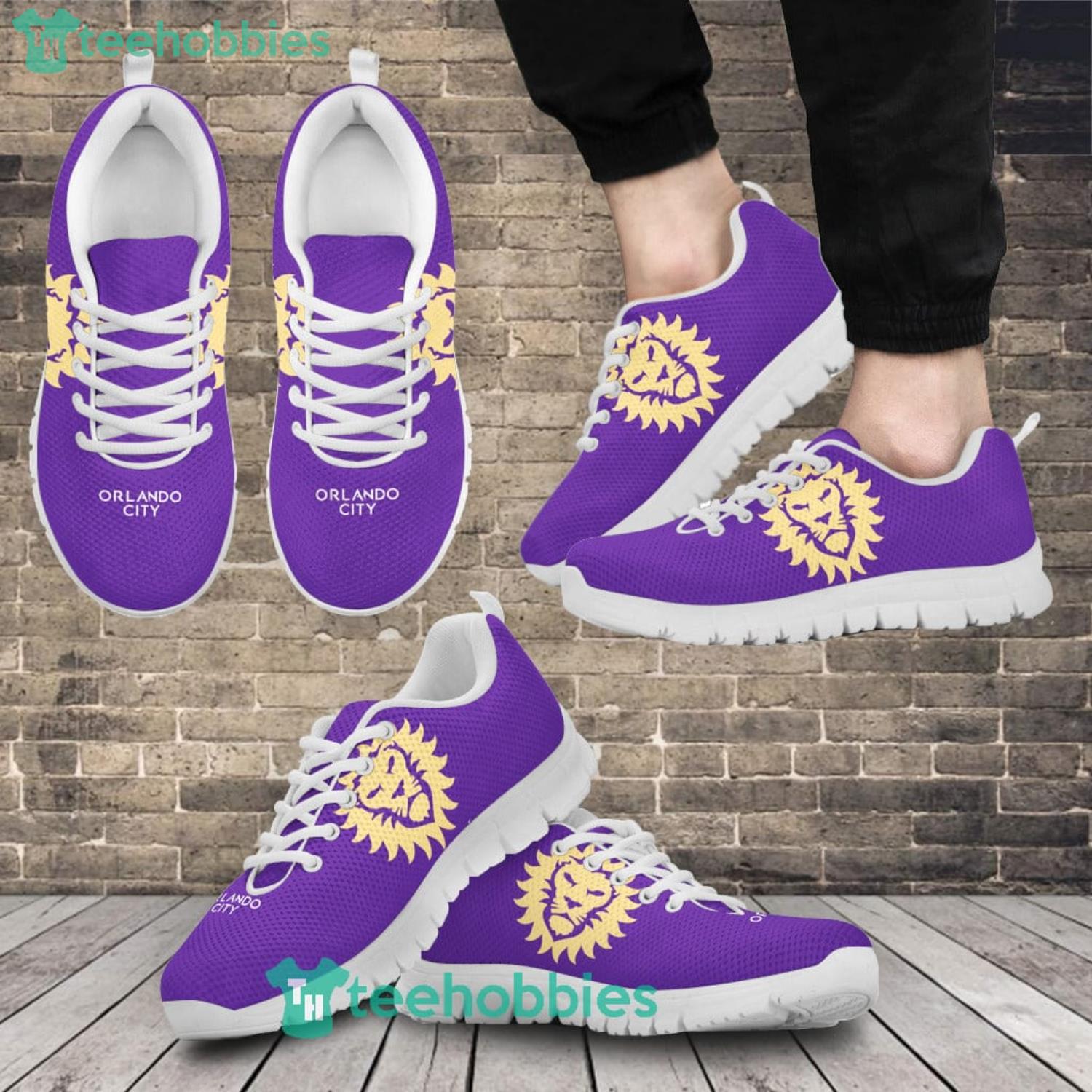 Orlando City SC Men And Women Sneakers Running Shoes For Fans image Orlando City SC Men And Women Sneakers Running Shoes For Fans Product Photo 2