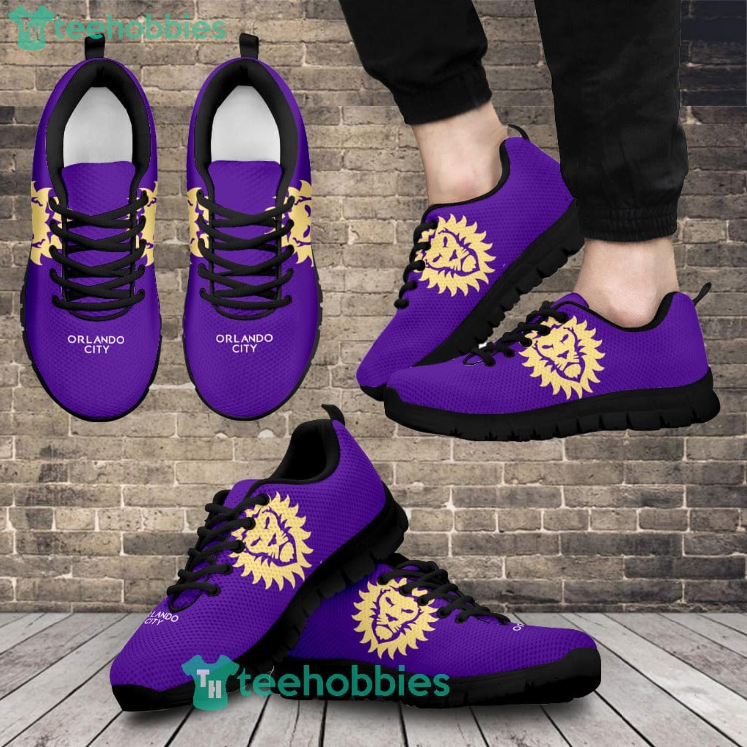 Orlando City SC Men And Women Sneakers Running Shoes For Fans Product Photo 1 Orlando City SC Men And Women Sneakers Running Shoes For Fans Product Photo 1