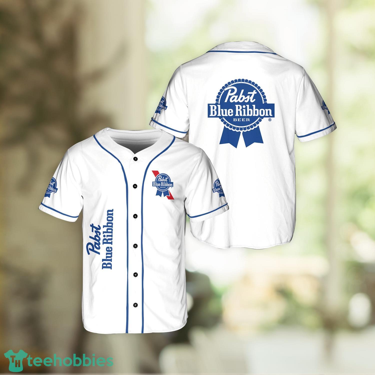 Pabst Blue Ribbon Beer Funny Design Baseball Jersey - Bring Your