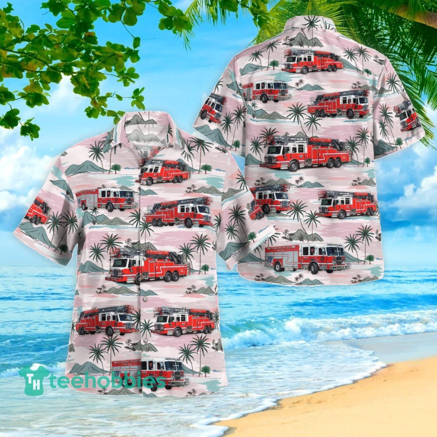 Pennsylvania Royersford Fire Department Summer Beach Aloha Hawaiian Shirt Product Photo 1 Pennsylvania Royersford Fire Department Summer Beach Aloha Hawaiian Shirt Product Photo 1