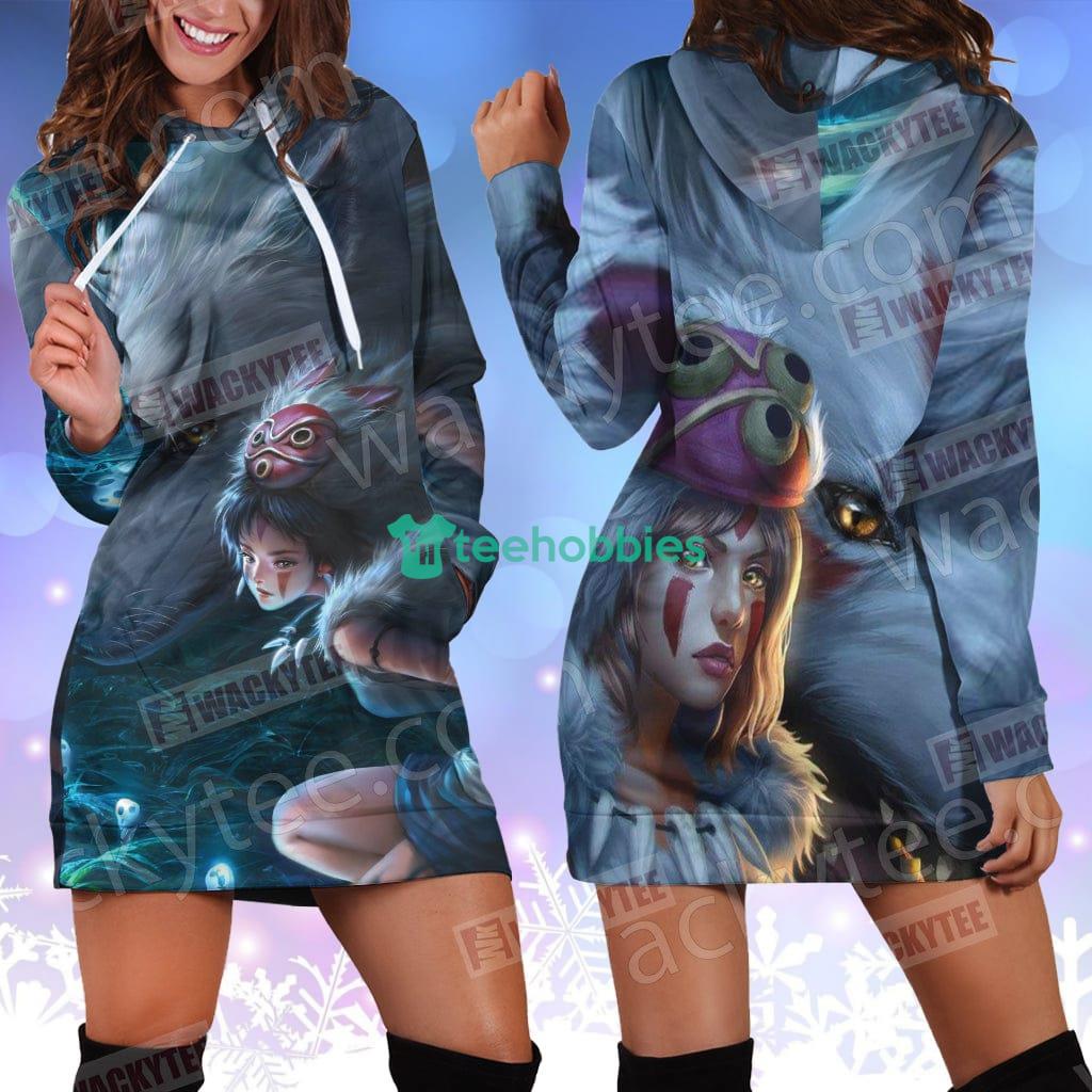 Princess Mononoke New Look 3D Hoodie Dress For Women